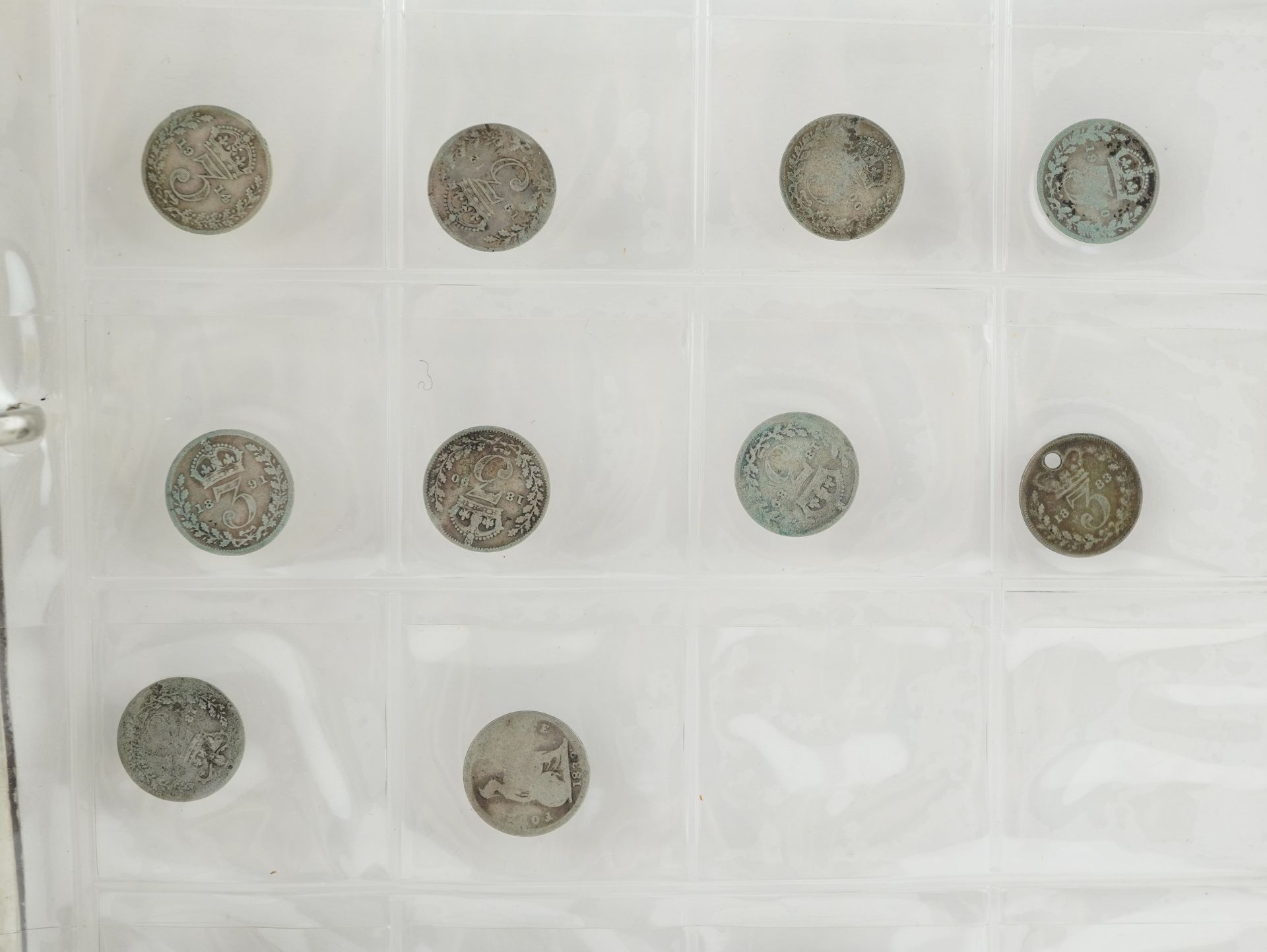 George III and later coinage and tokens arranged in an album including Duke of Wellington 1812 - Image 11 of 13