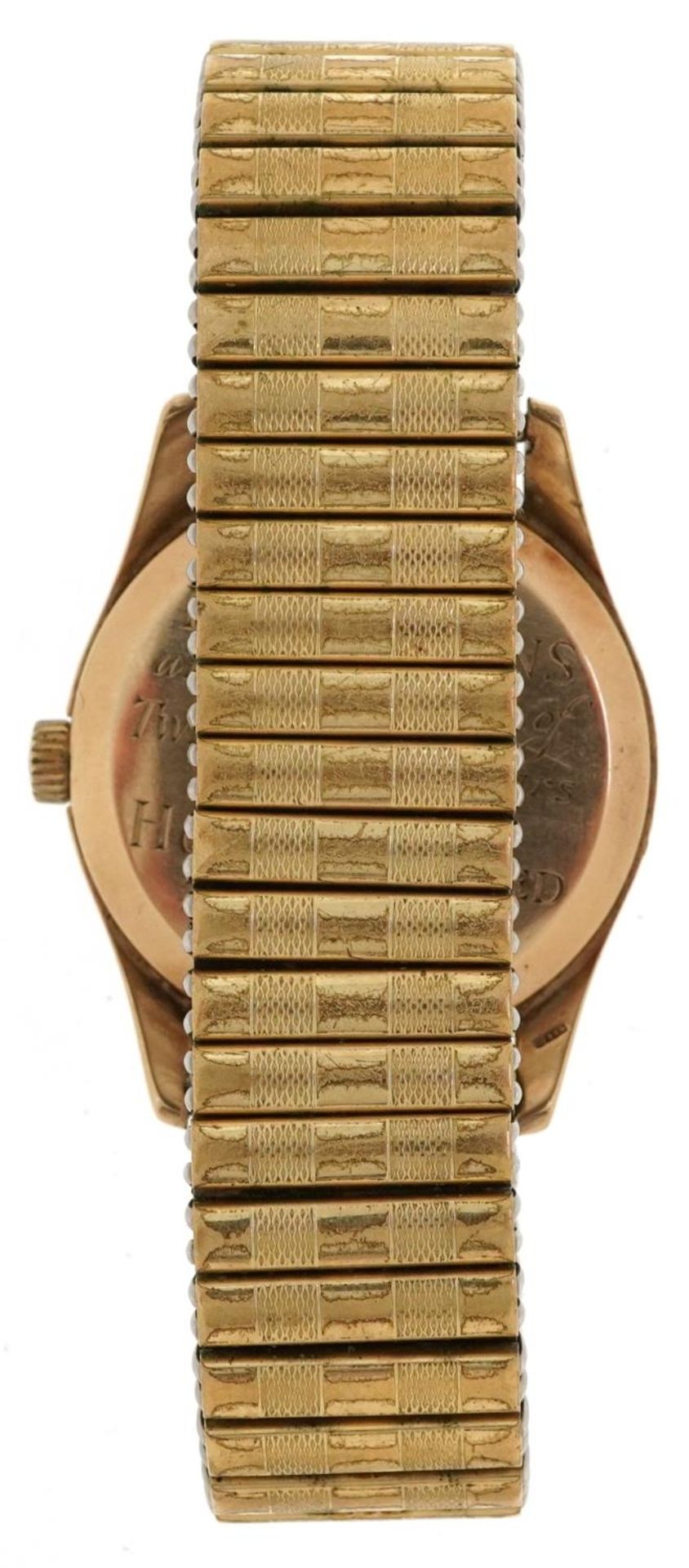 Omega, gentlemen's 9ct gold manual wind wristwatch having subsidiary dial with Arabic numerals, - Bild 3 aus 8