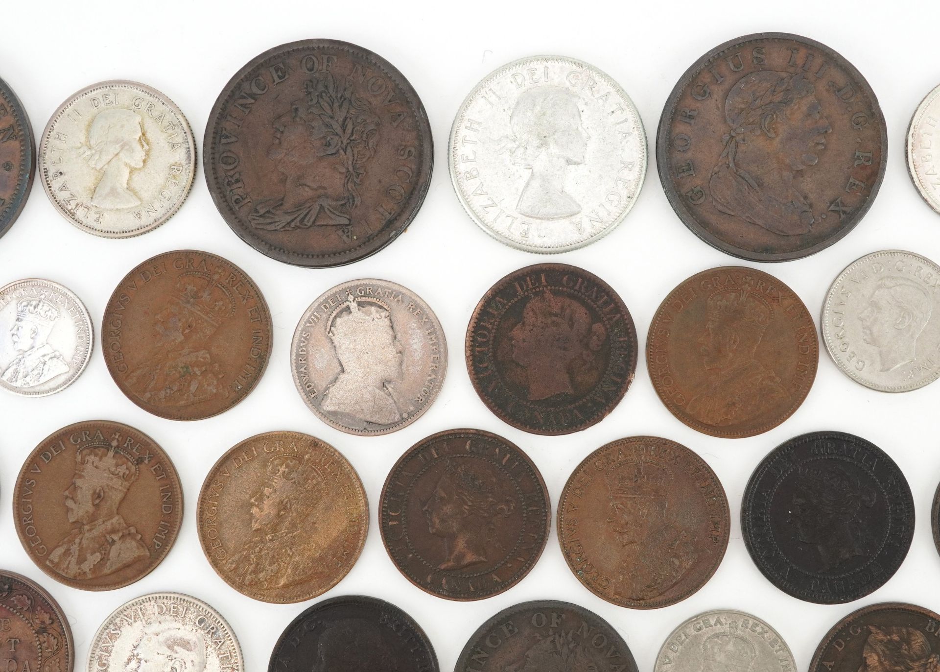 Early 19th century and later Canadian coinage and tokens including Nova Scotia one penny tokens, - Image 13 of 20