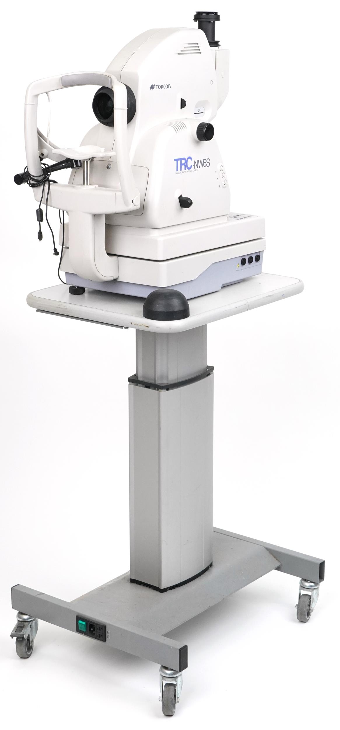 Topcon TRC NW6S Non-Mydriatic retinal camera on electric rise and fall table with Nikon D80 camera