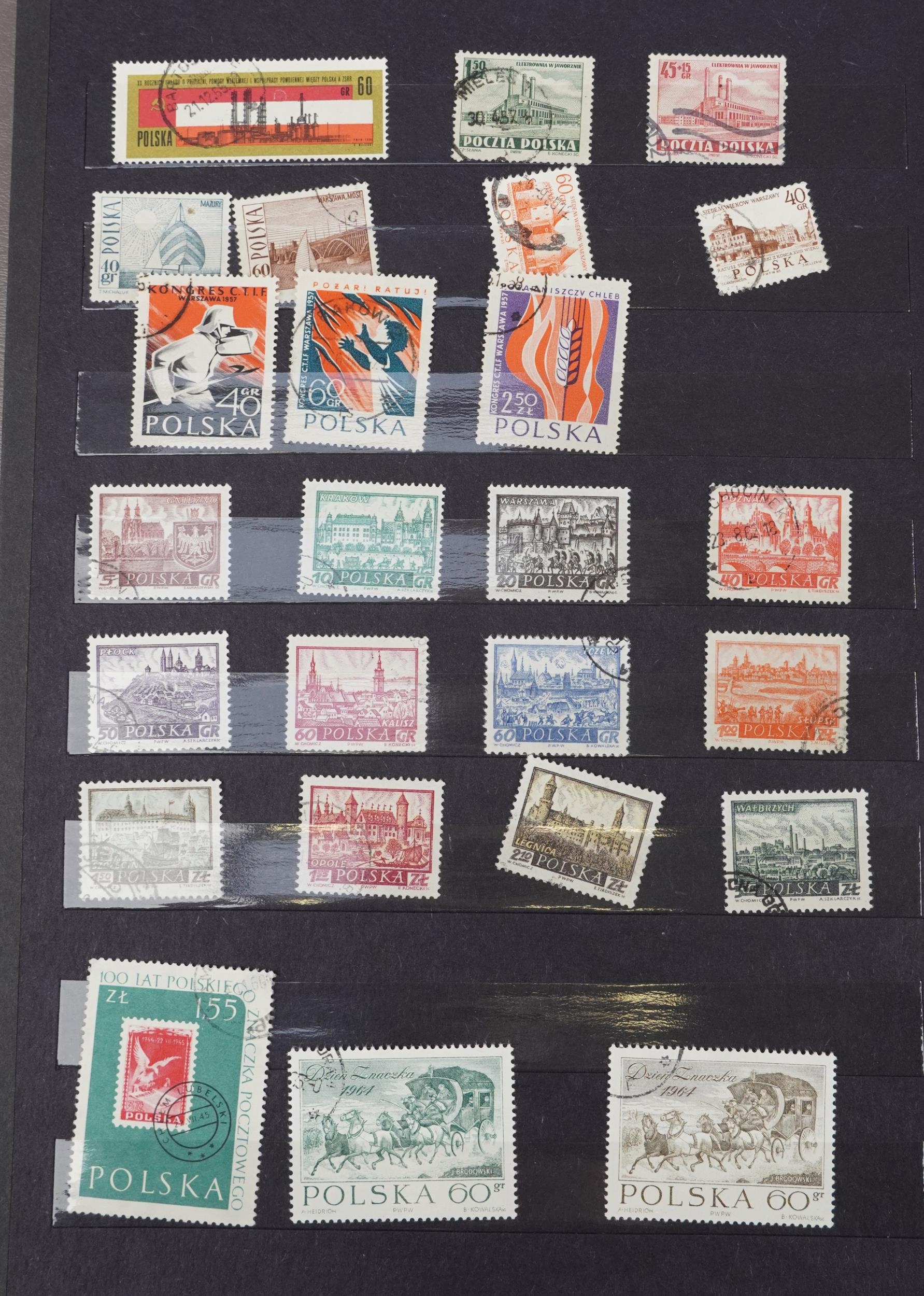 Collection of predominantly European stamps arranged in four albums or stock books - Image 3 of 8