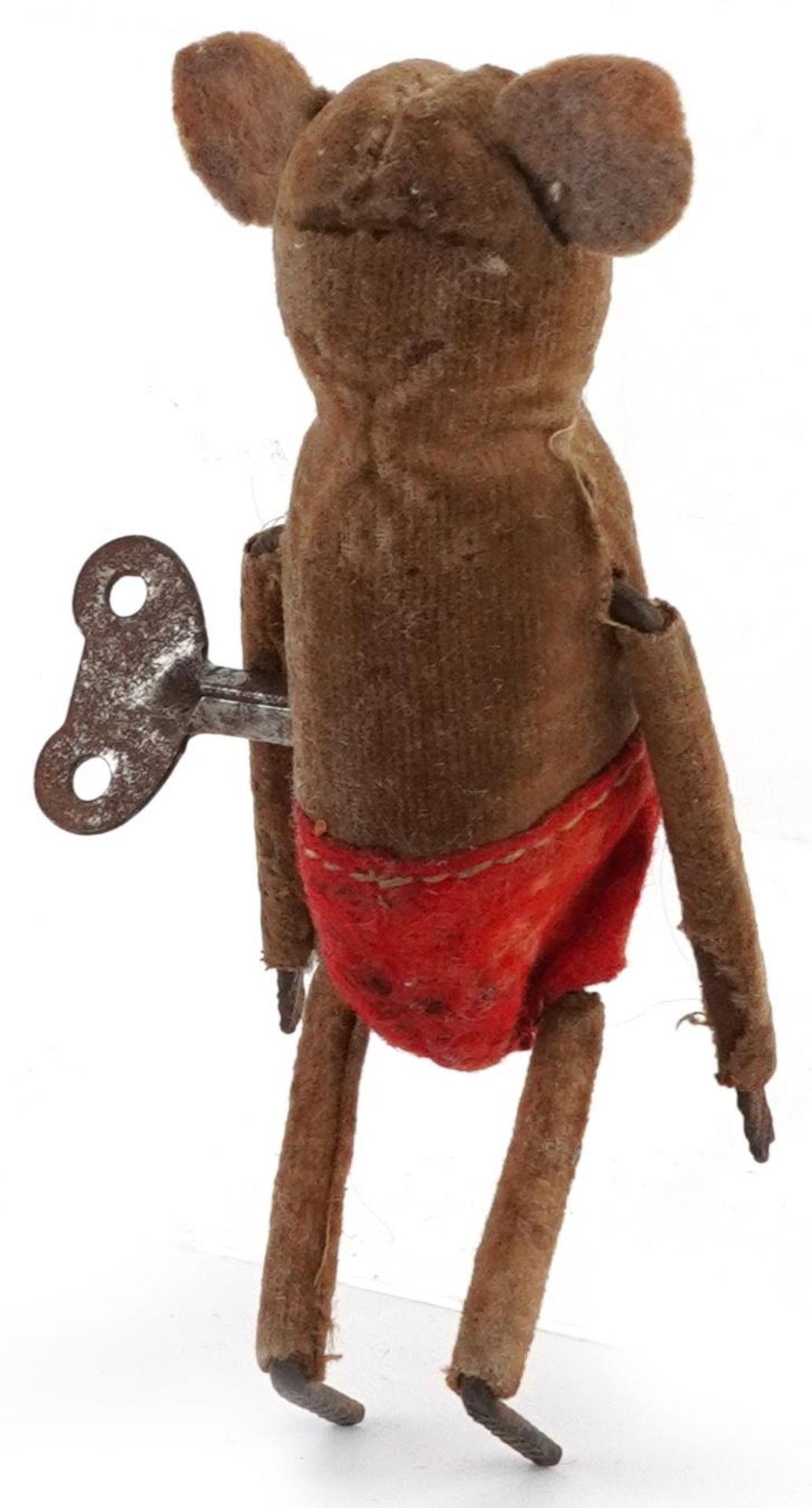 Early 20th century wind up clockwork mouse, possibly German, 10cm high - Image 2 of 3