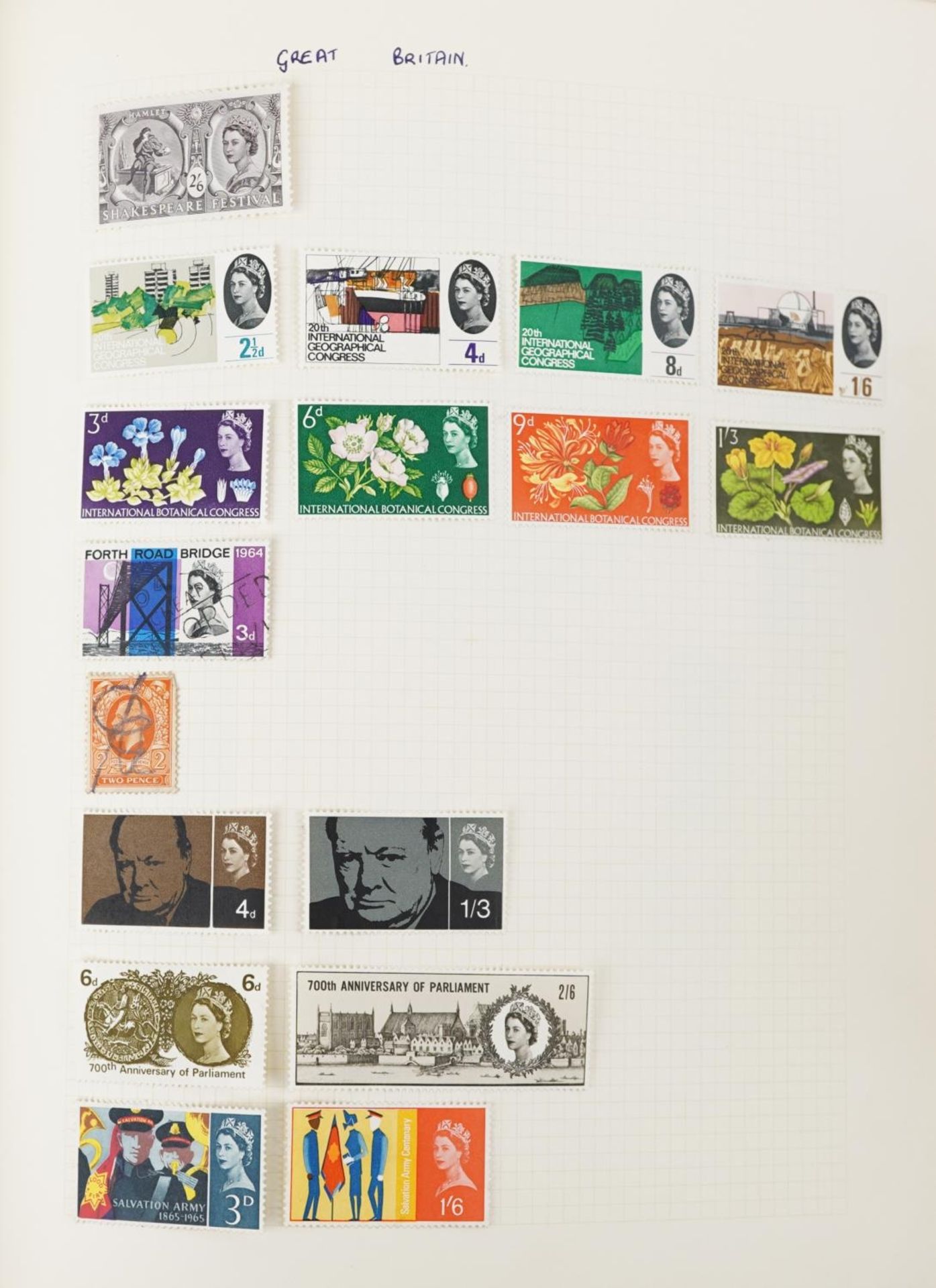 Collection of British and world stamps arranged in two albums including China - Bild 11 aus 13