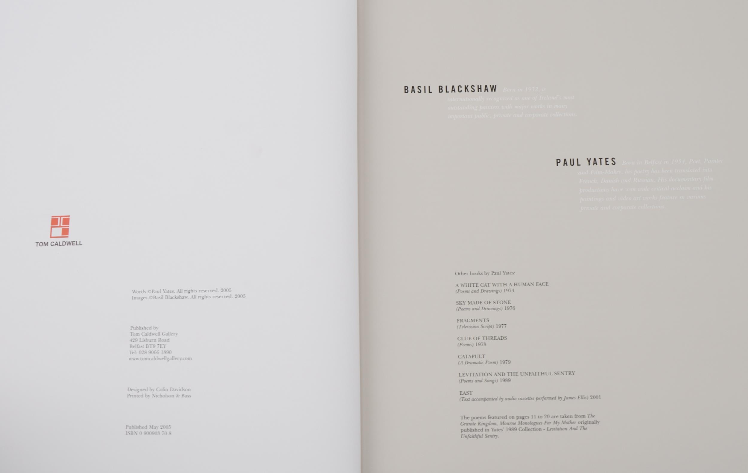 Mourne, art interest hardback book with slip case, words by Paul Yates, images by Basil Blackshaw, - Image 2 of 4