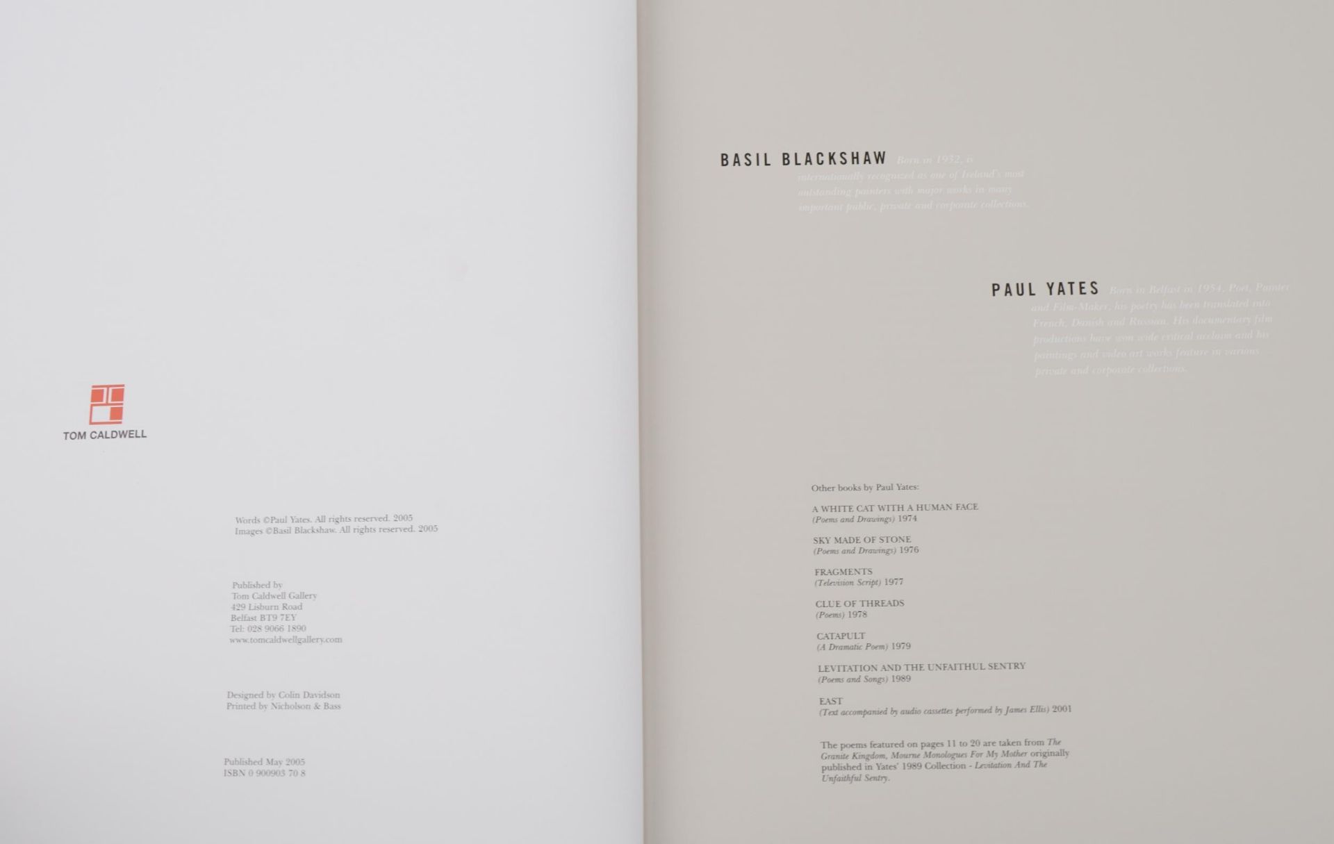 Mourne, art interest hardback book with slip case, words by Paul Yates, images by Basil Blackshaw, - Bild 2 aus 4