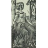 Eric Ravilious - Proserpina, wood engraving inscribed The Woodcut: An Annual, Flevron 1928 verso,