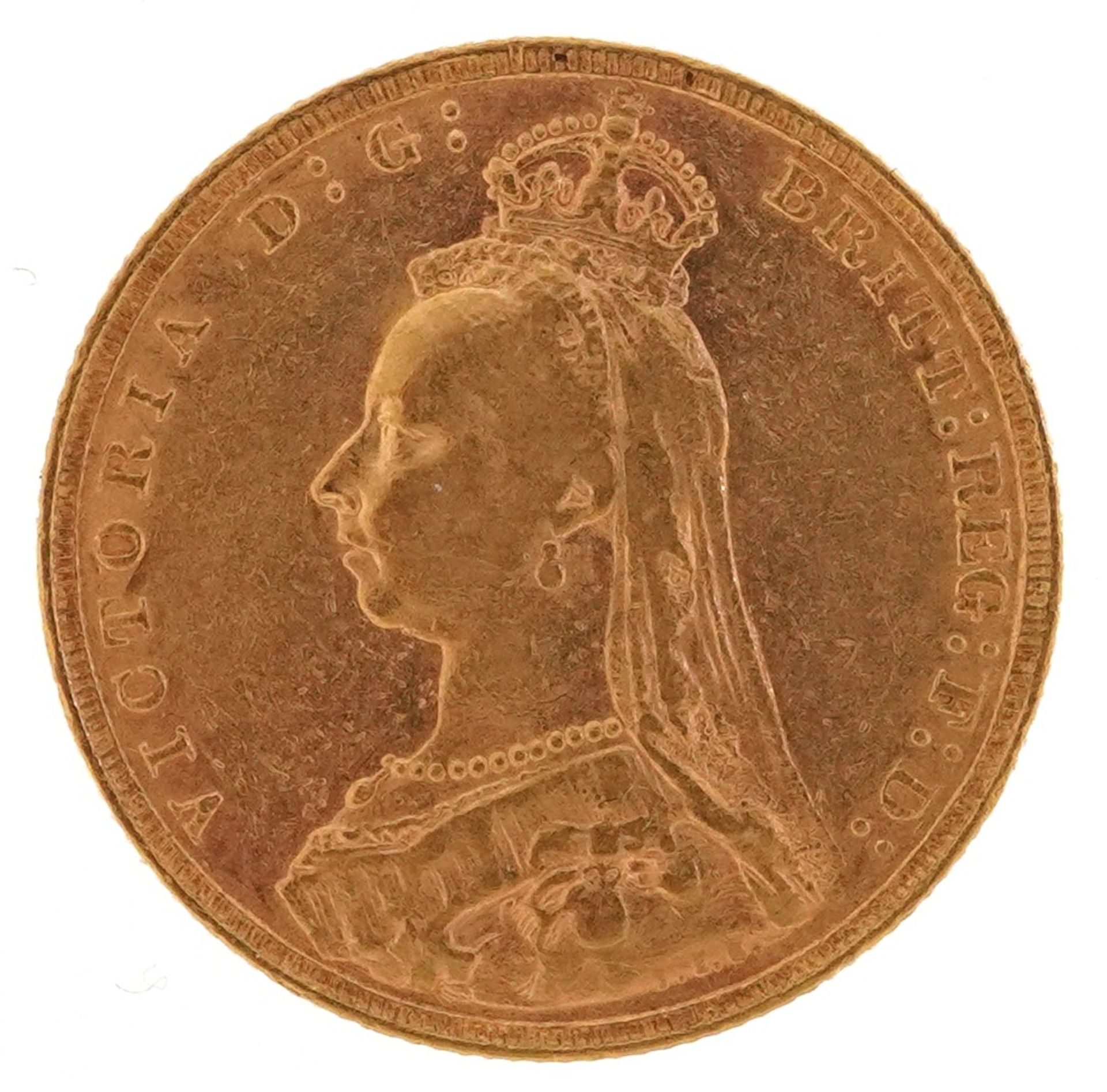 Queen Victoria Jubilee Head 1891 gold sovereign - Image 2 of 3