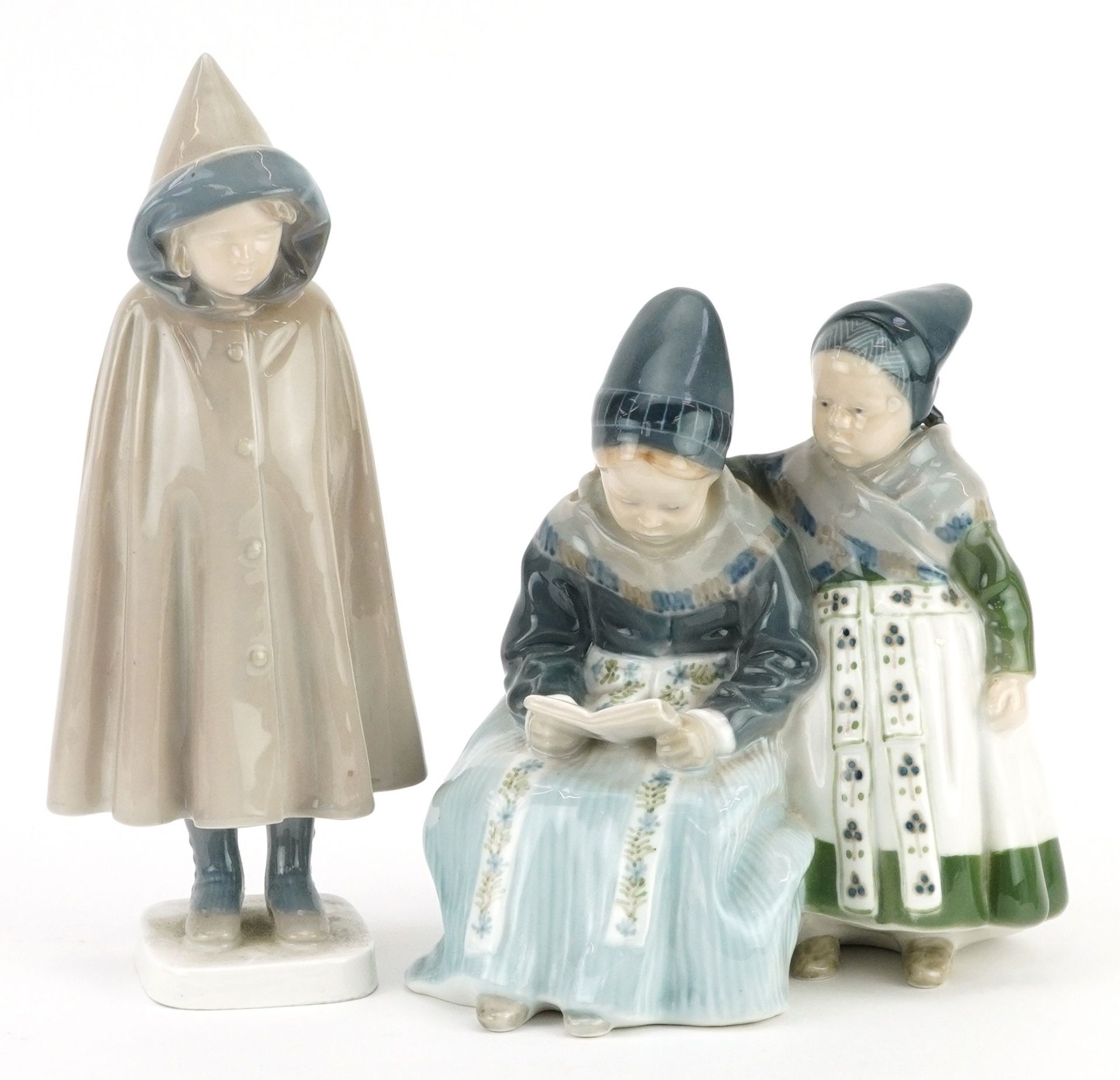 Royal Copenhagen and Bing & Grondahl, two Danish figures and groups comprising Ameger Girls