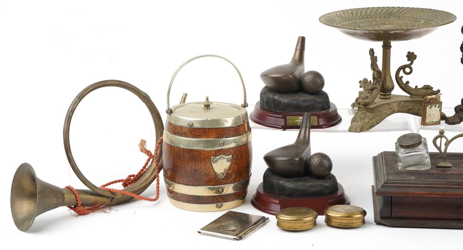 19th century and later sundry items including a Venetian style centrepiece with dolphin supports, - Image 2 of 3