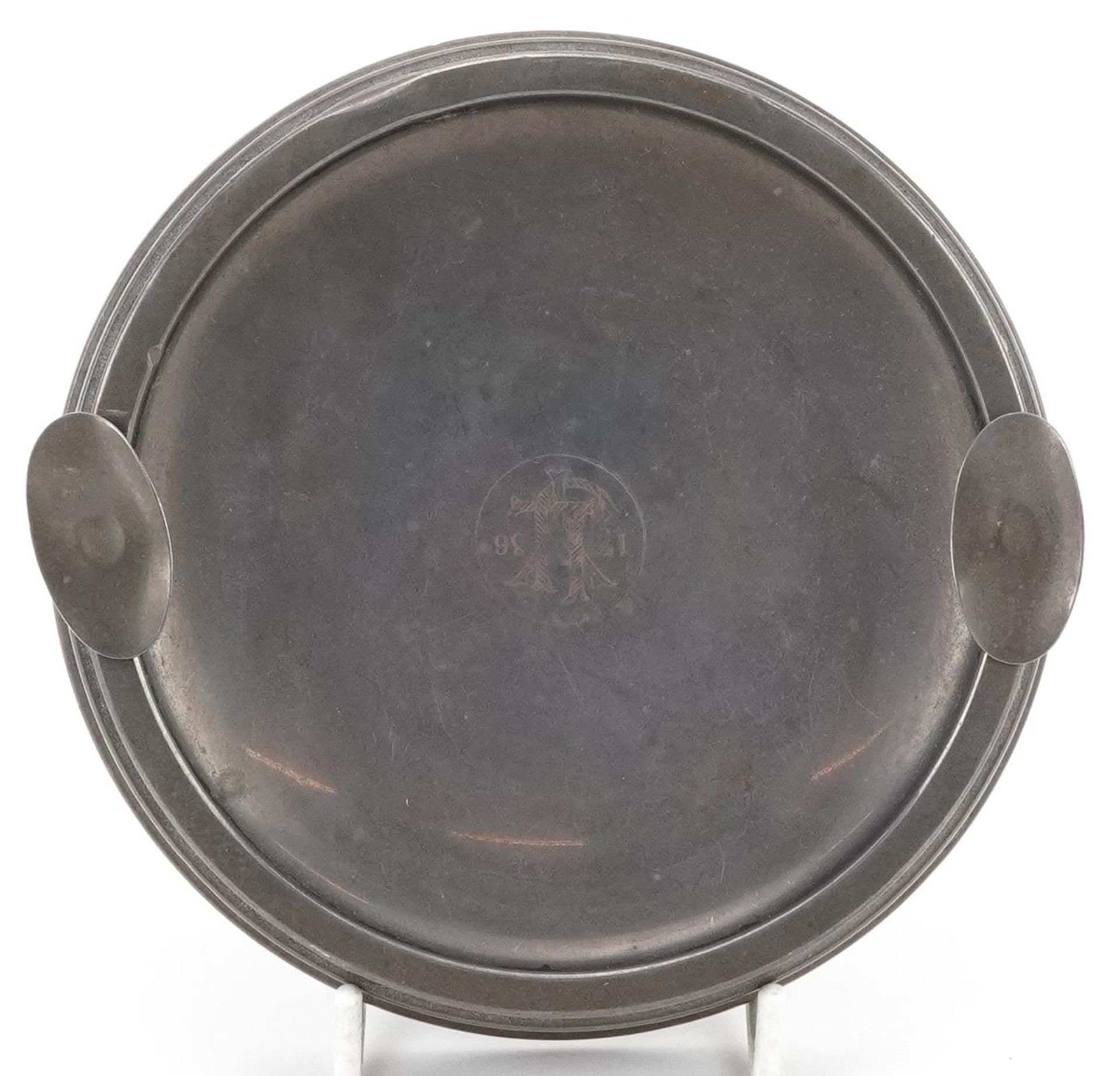 Sanders & Mackenzie, Elizabeth II circular silver and ebony ashtray, Birmingham 1958, 12.2cm in - Bild 3 aus 5