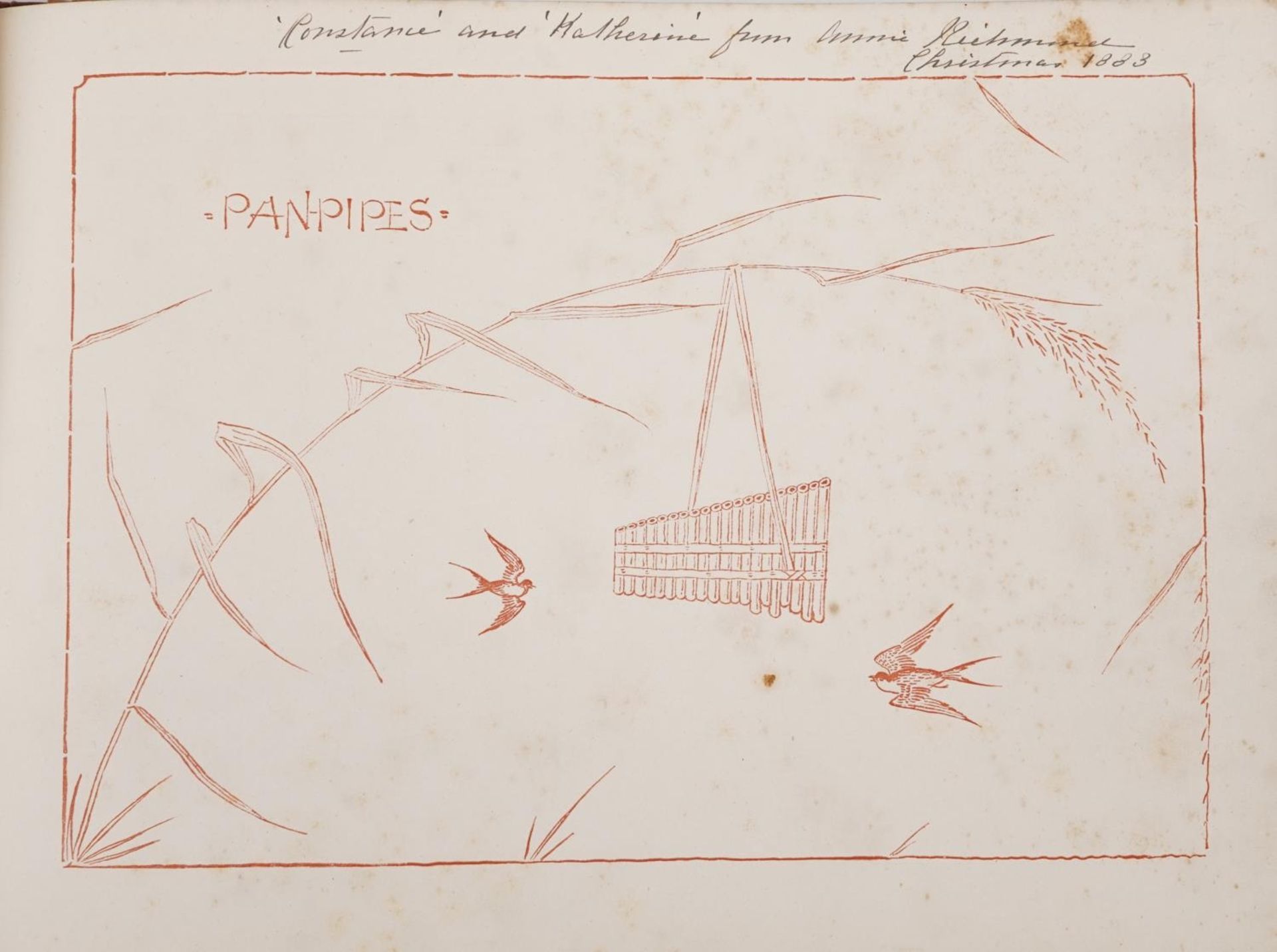 Pan Pipes, hardback book by Walter Crane published London George Routledge & Sons 1883 - Image 2 of 4