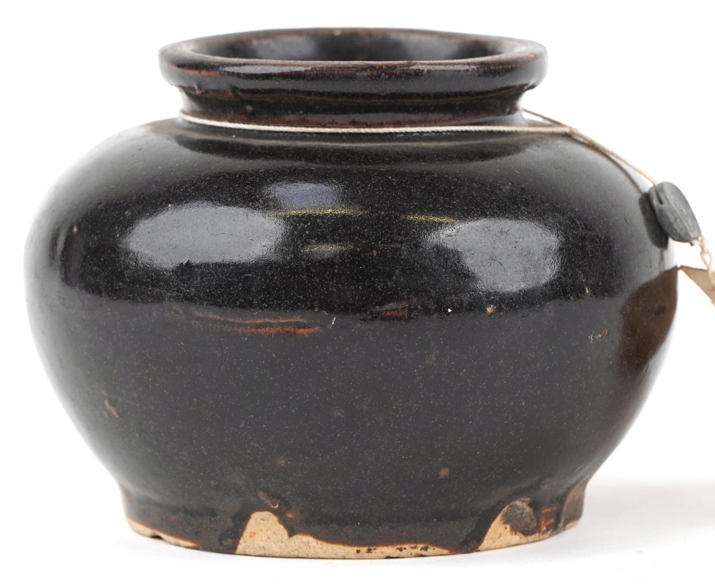 Southern China Yu-Hsien storage vessel having a brown glaze, 9.5cm high - Image 2 of 6