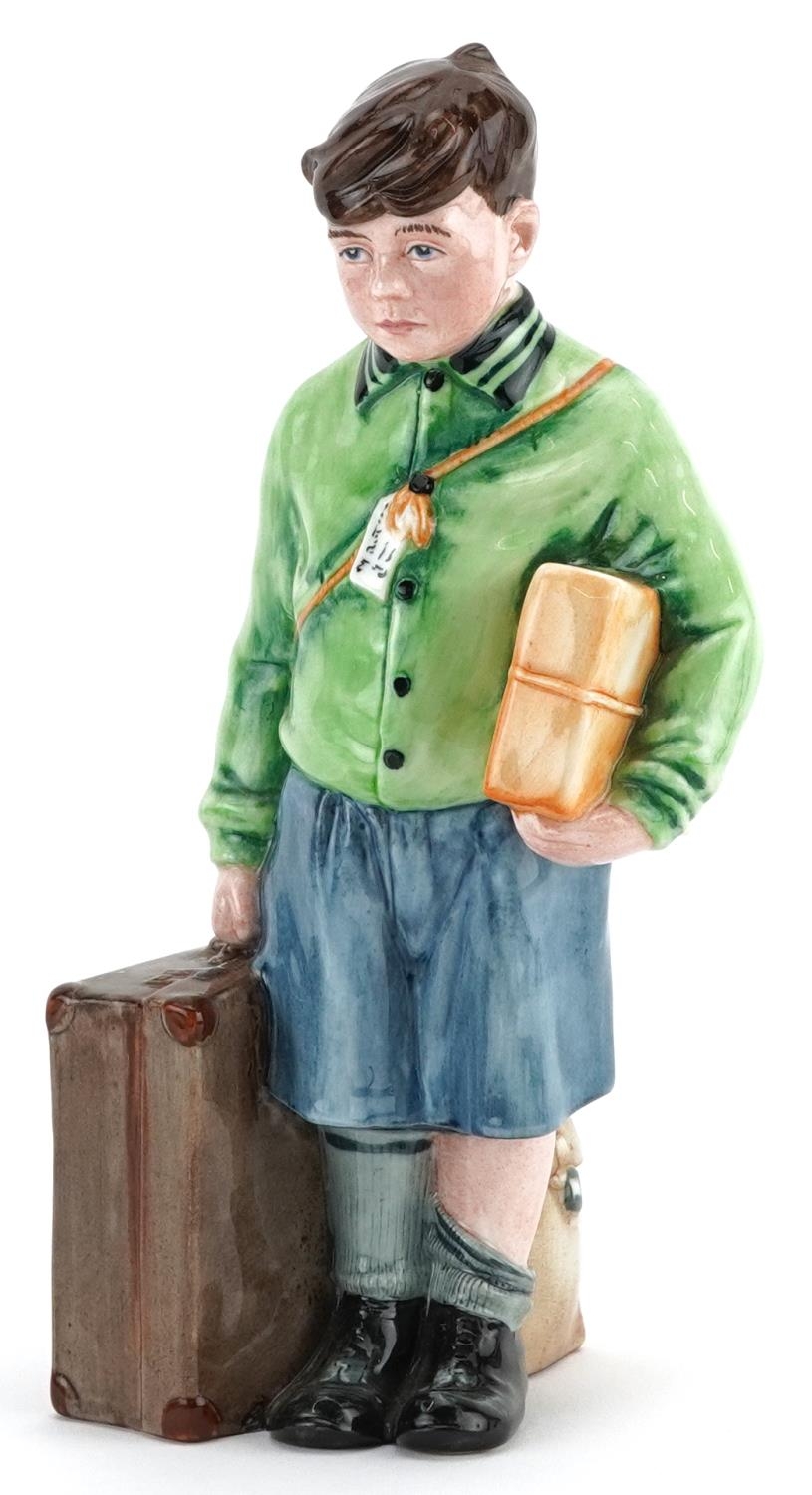 Royal Doulton The Boy Evacuee figure HN3202 with certificate, limited edition 6423/9500, 21cm high