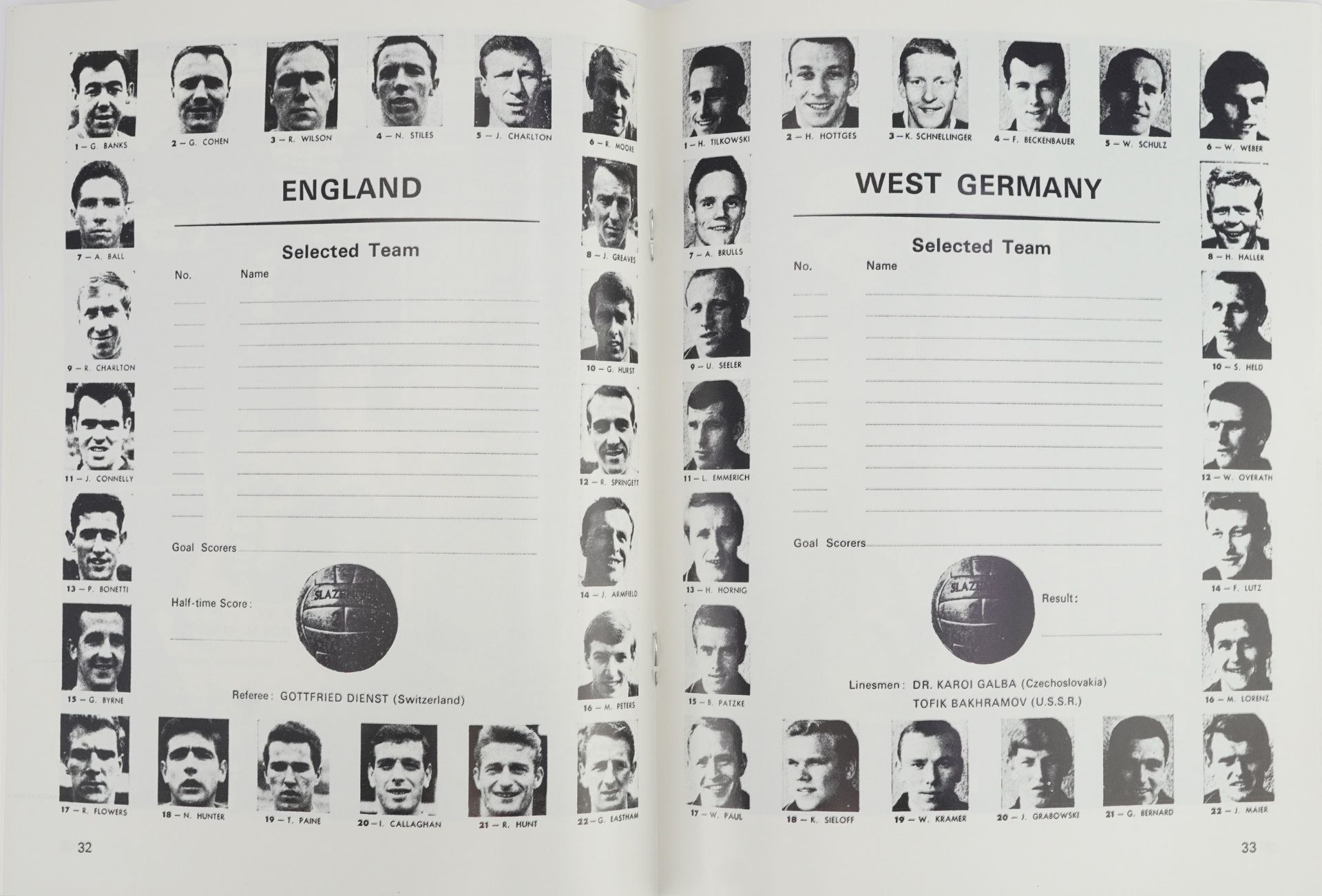 Two 1966 Jules Rimet World Cup programmes comprising England V West Germany Final and Official - Bild 2 aus 4