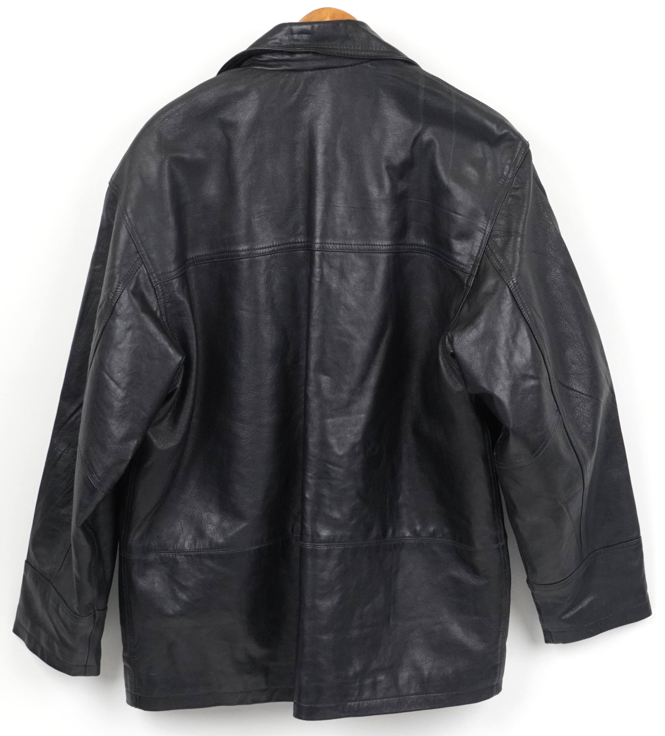 Gentlemen's Ironsides leather coat, size Medium - Image 3 of 3
