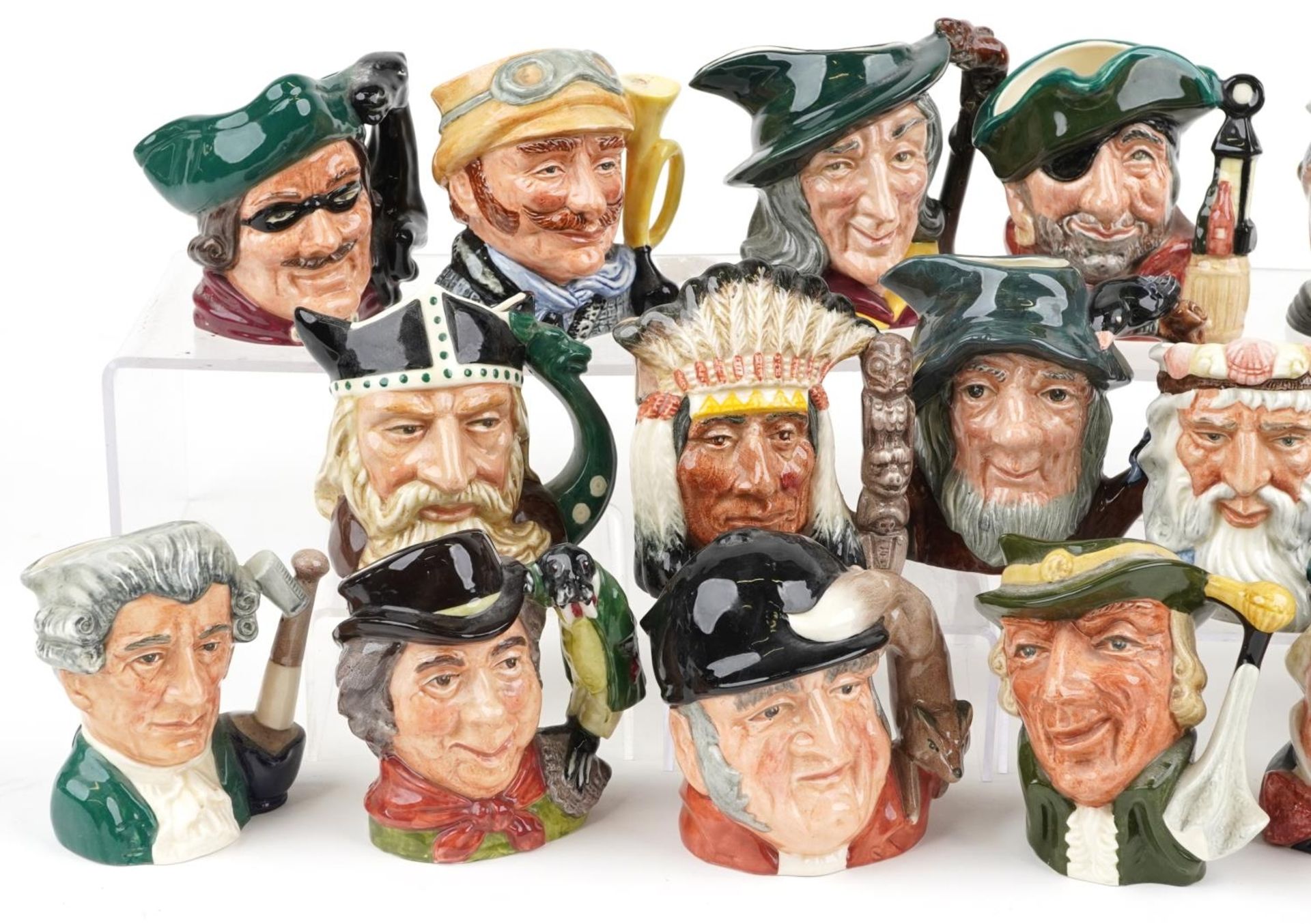 Eighteen Royal Doulton character jugs including North American Indian, Dick Turpin and Don - Bild 2 aus 4