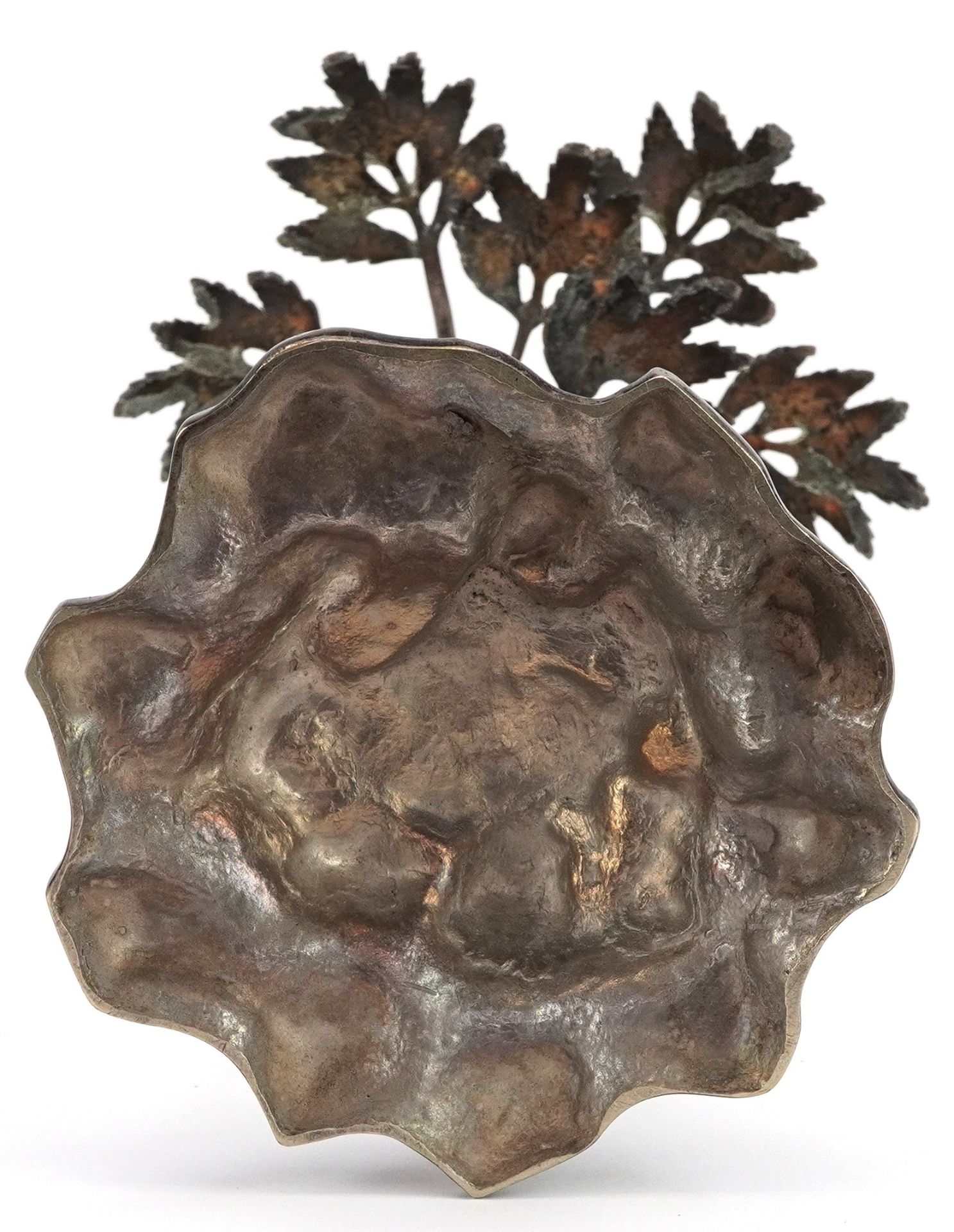 Carl Robert Carlstrom, Swedish silver plated centrepiece in the form of a palm tree with part - Image 5 of 5