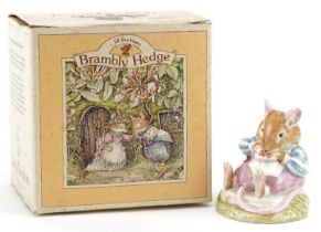 Royal Doulton Bramley Hedge Mr Toadflax figure with box, D BH 10, 7cm high