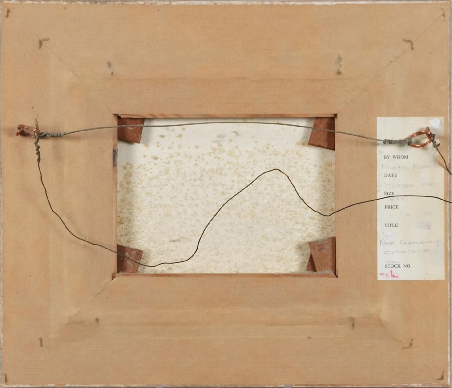 Michael Morris - Near Charlbury Oxfordshire, contemporary oil on canvas, inscribed Stacey Marks - Bild 4 aus 5