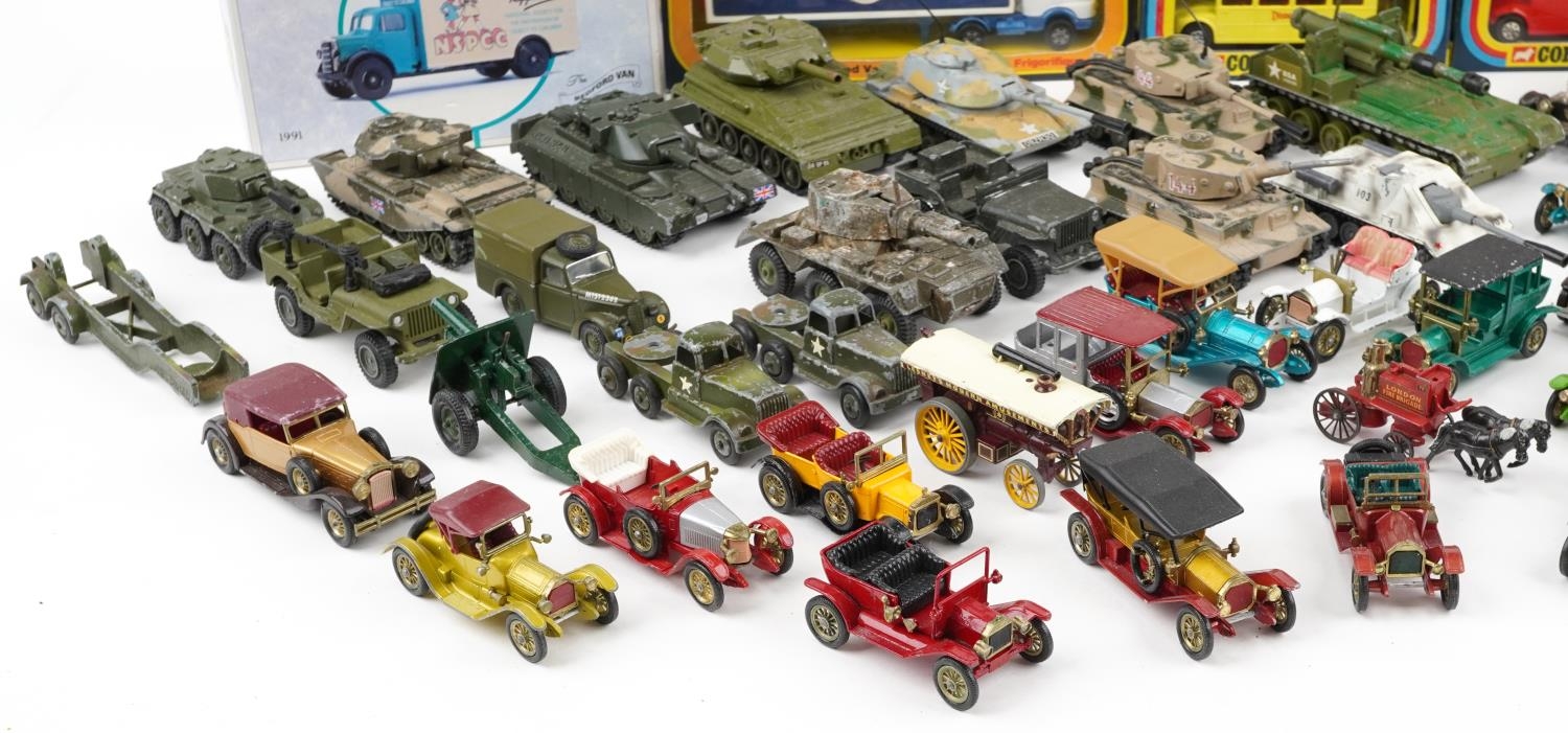 Vintage and later diecast vehicles, some with boxes including Corgi advertising and Dinky army - Image 4 of 5