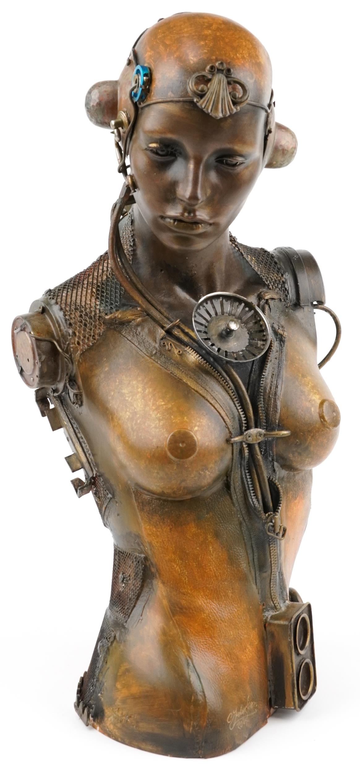 Clive Fredriksson, contemporary sculpture of a female torso, 74cm high