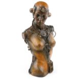 Clive Fredriksson, contemporary sculpture of a female torso, 74cm high