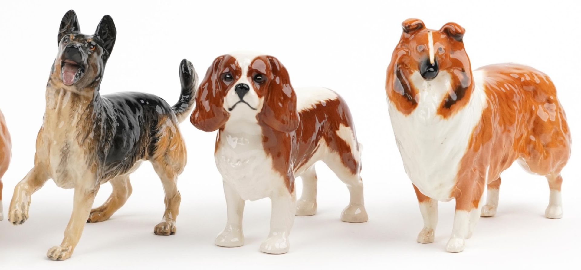 Six Beswick collectable dogs including two Lochinvar of Lady Park Collies and King Charles - Image 3 of 8