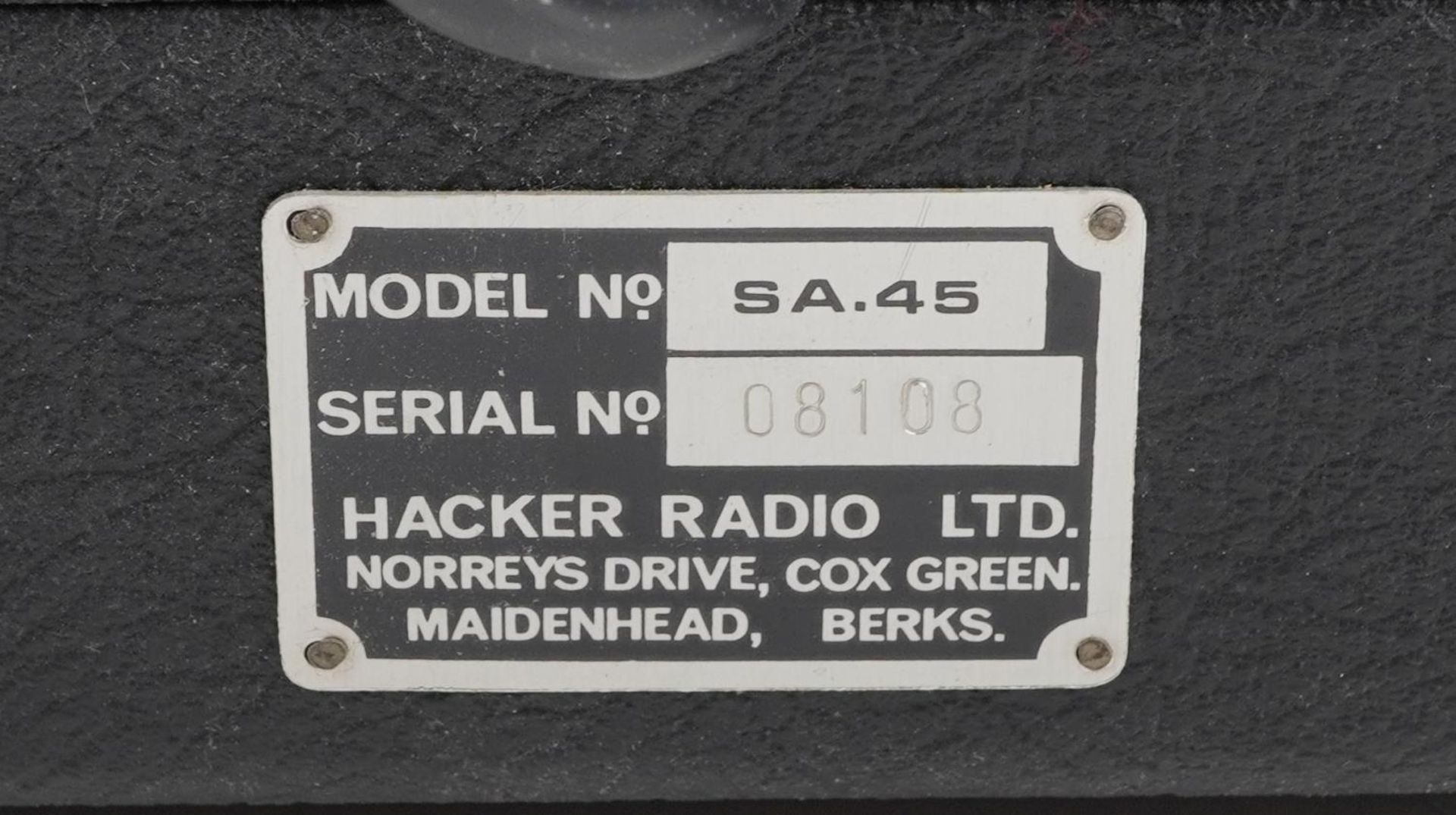 Vintage teak Hacker Grenadier record player, model SP25 MK111 and stereo amplifier model GP45, the - Image 8 of 8