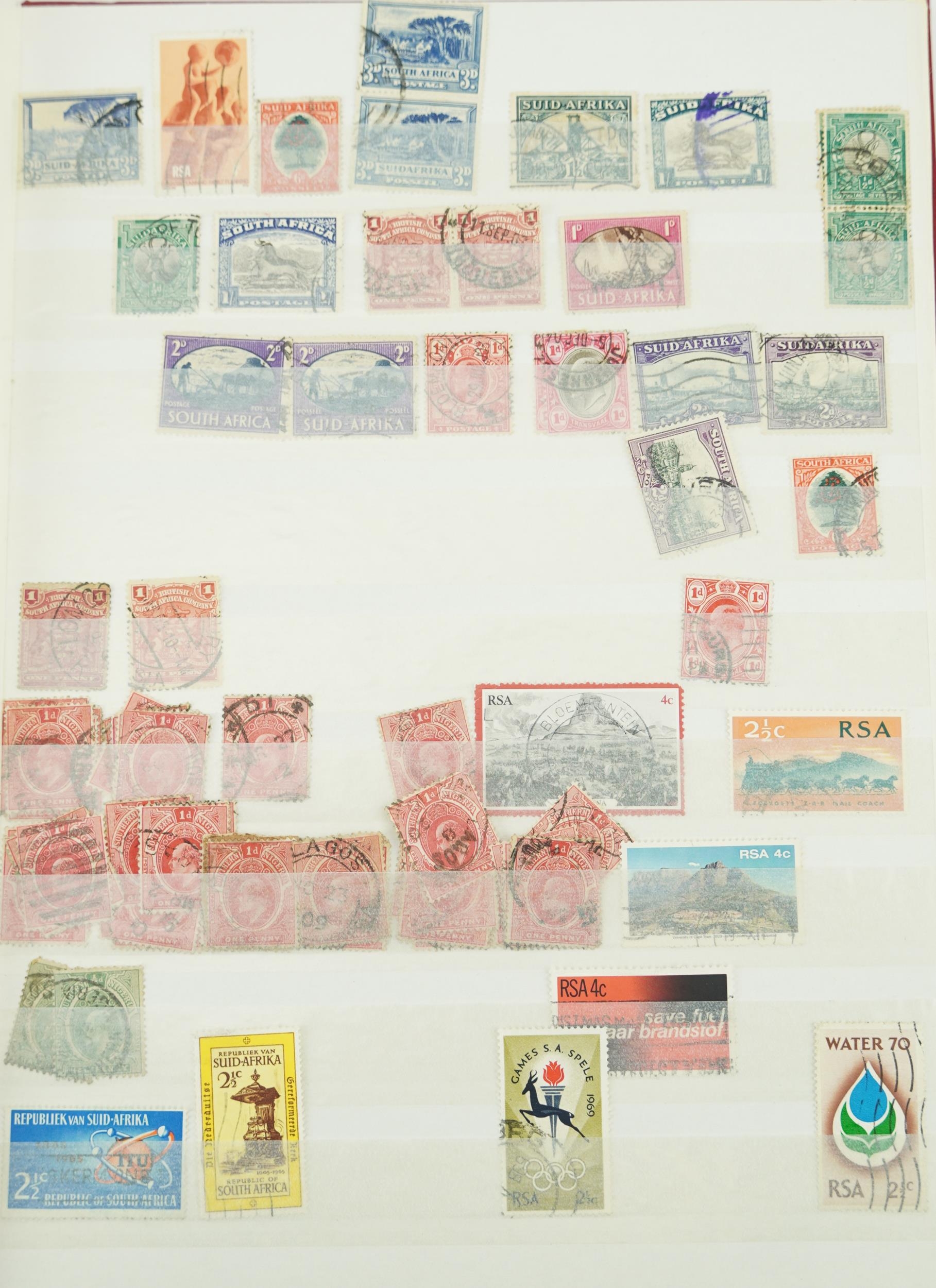 Collection of 19th century and later stamps arranged seven stock books and albums including - Image 5 of 20