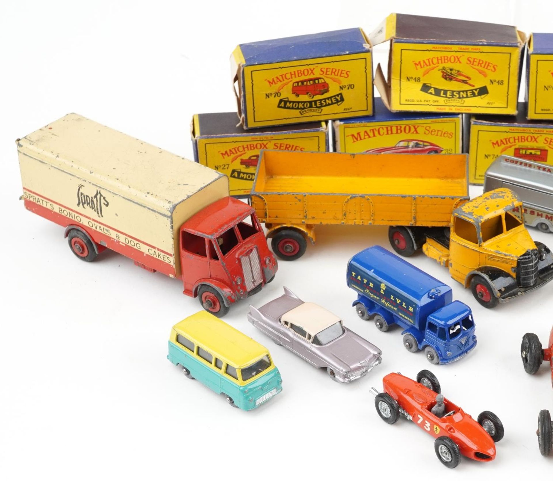 Vintage diecast vehicles, some with boxes, including Matchbox Series, Timpo Toys, Dinky Supertoys - Bild 2 aus 3