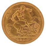 Edward VII 1905 half sovereign