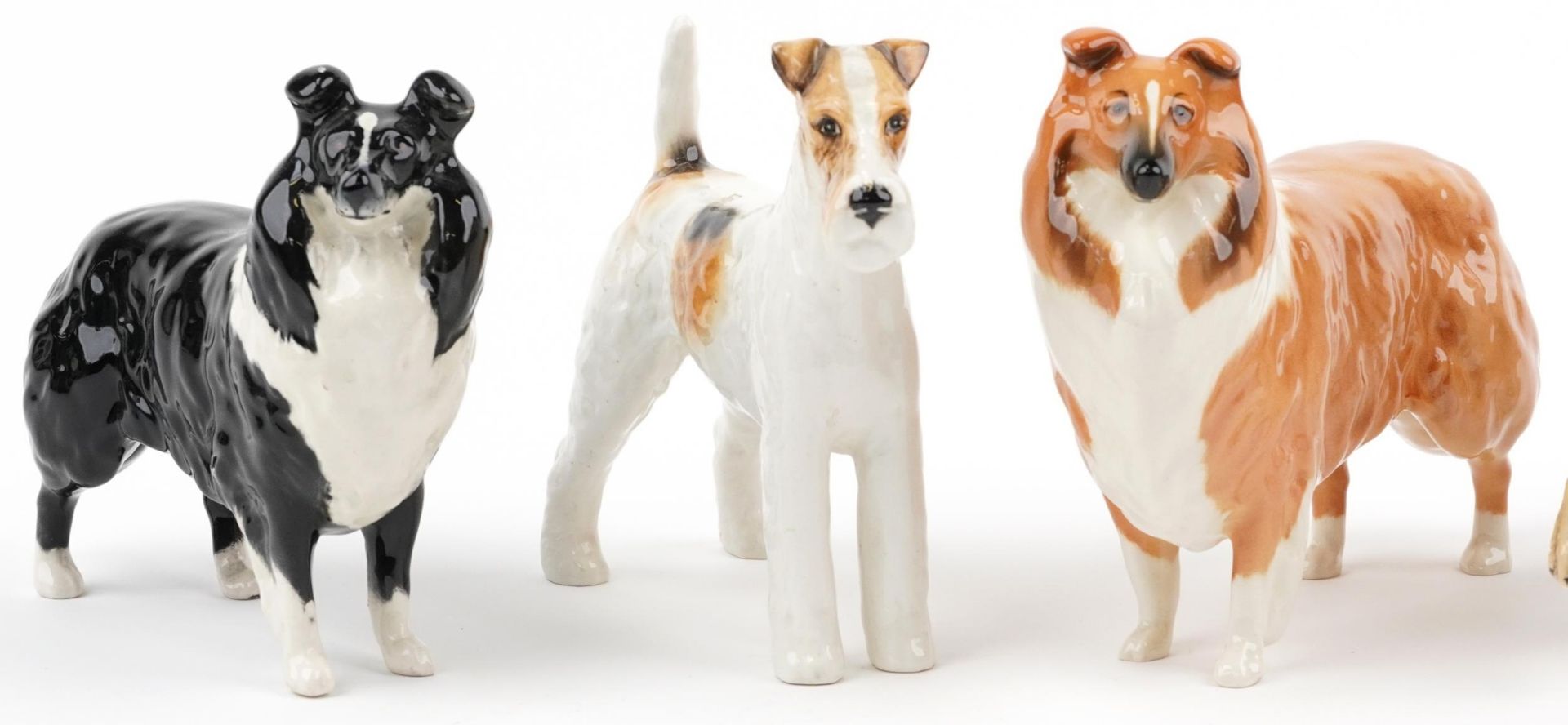 Six Beswick collectable dogs including two Lochinvar of Lady Park Collies and King Charles - Image 2 of 8