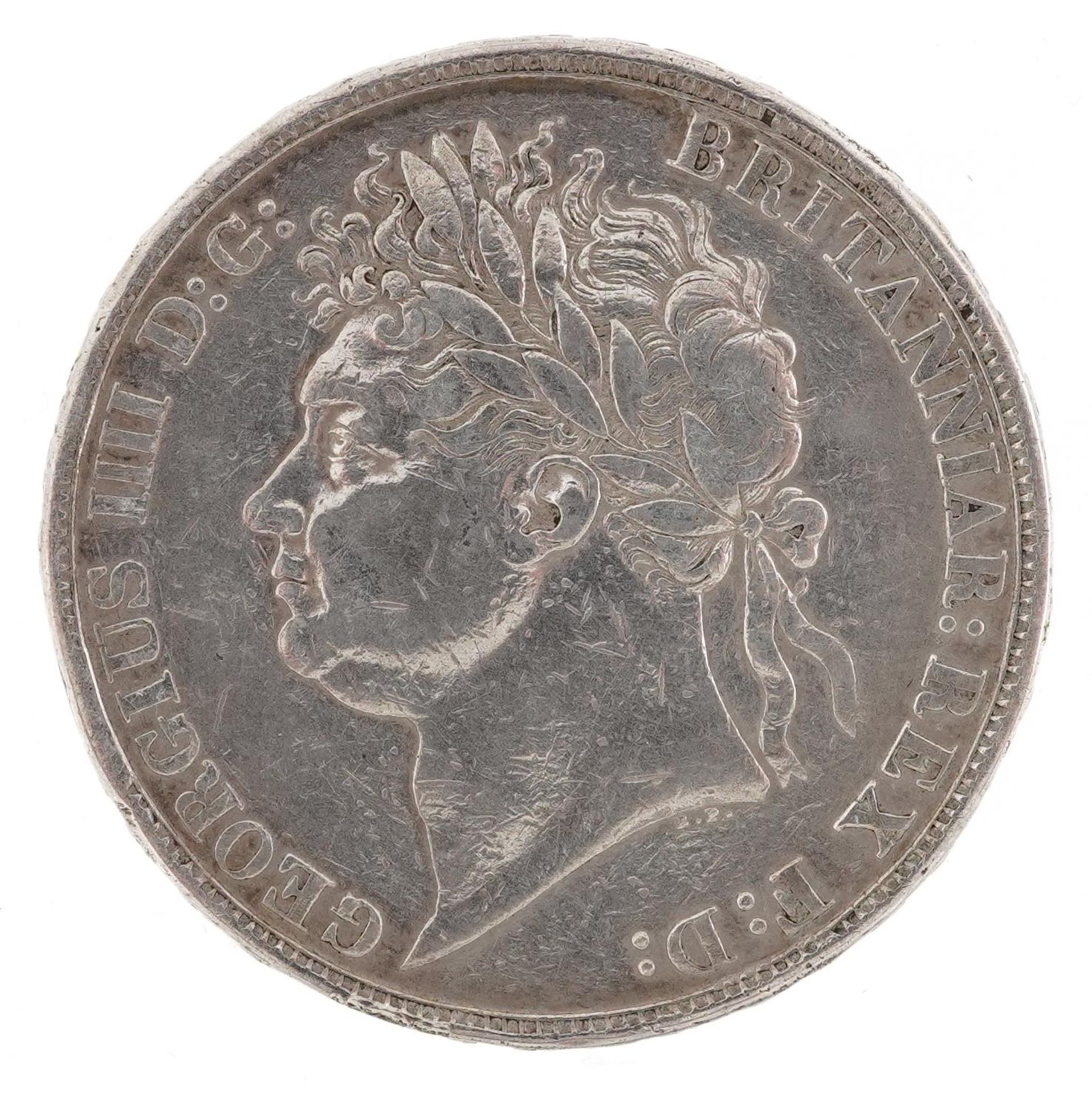 George IV 1821 silver crown, Secondo edge - Image 2 of 3