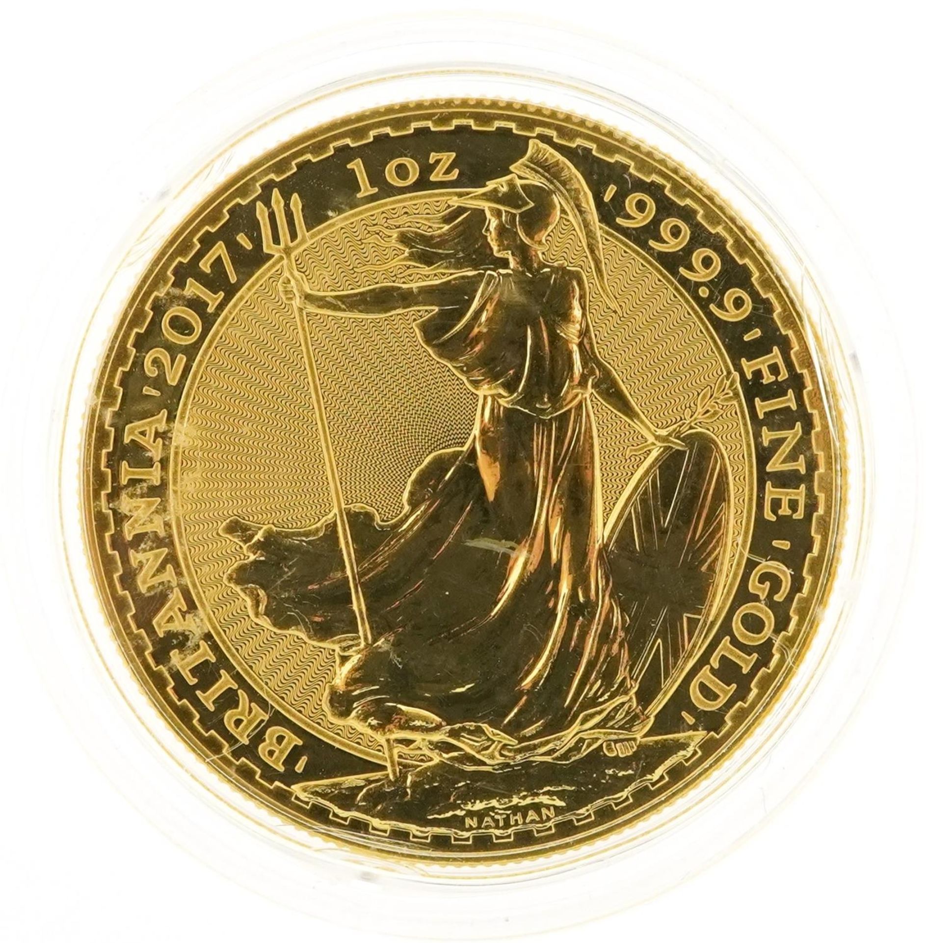 Elizabeth II 2017 Britannia one ounce fine gold one hundred pound coin