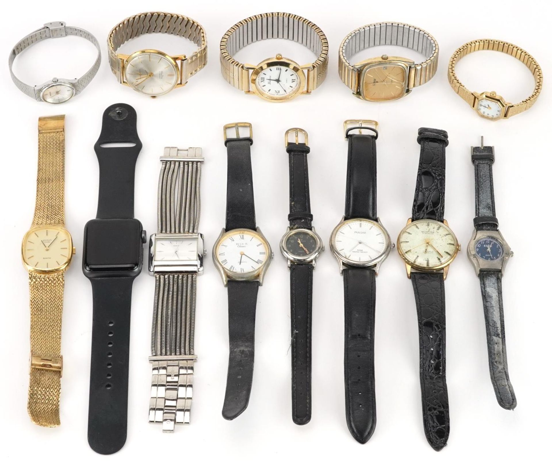 Vintage and later ladies and gentlemen's wristwatches including Mudu, Montine, Guess, Rotary and