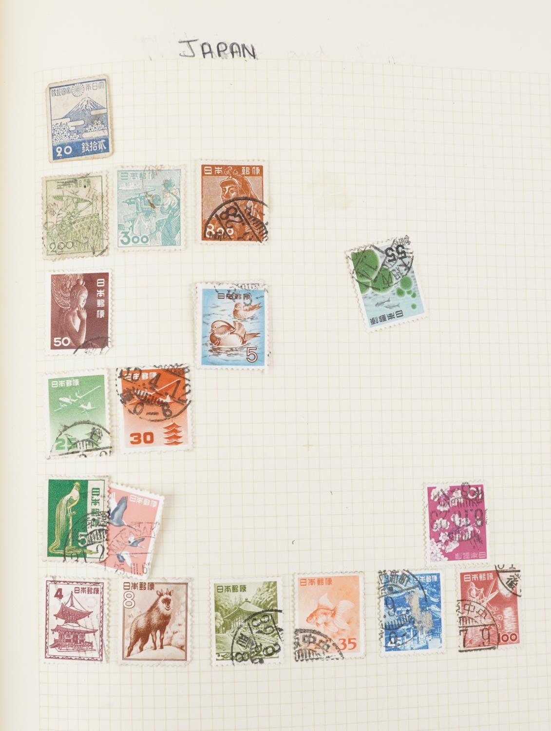 Collection of British and world stamps arranged in two albums including China - Image 4 of 13