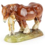 Royal Doulton horse group, The Chestnut Mare HN2522, 24cm in length