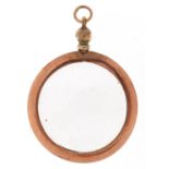 9ct rose gold open locket, 3.5cm high, 3.0g