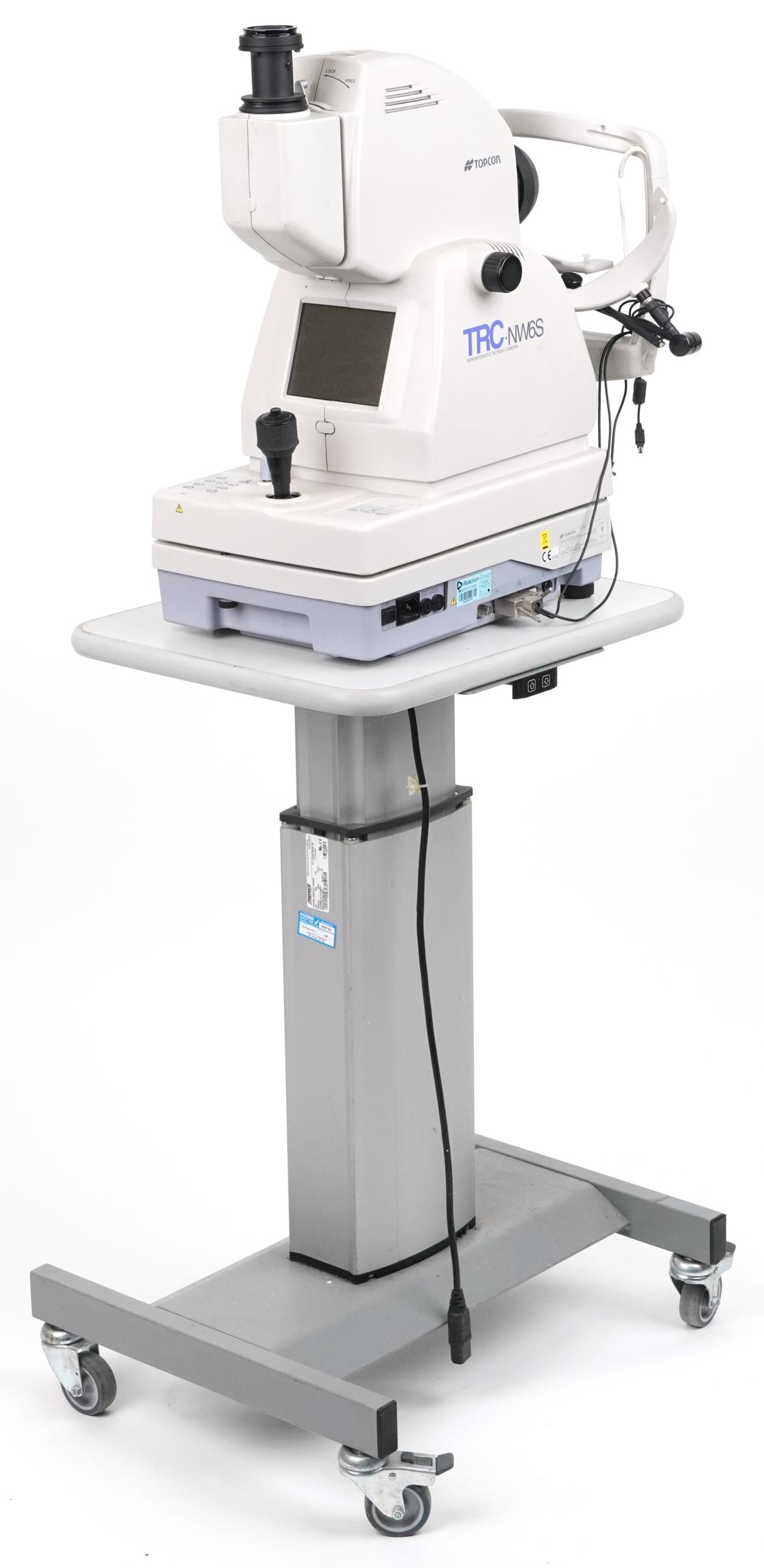 Topcon TRC NW6S Non-Mydriatic retinal camera on electric rise and fall table with Nikon D80 camera - Image 3 of 3