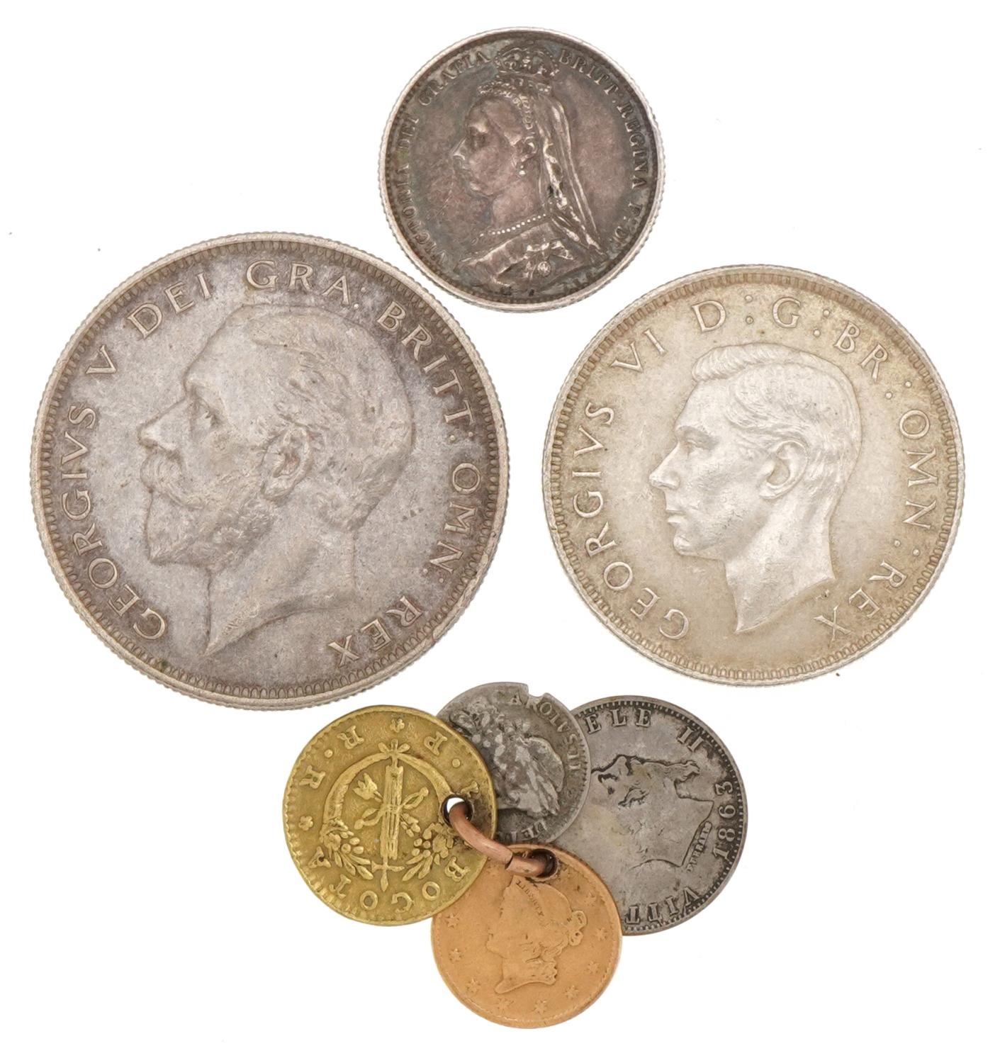 17th century and later British and world coinage including United States of America 1853 gold one - Image 2 of 2