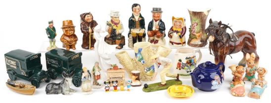 Collectables including Pendelfin Rabbits, Disney figures, Elegance Visions of You figurine by Kim