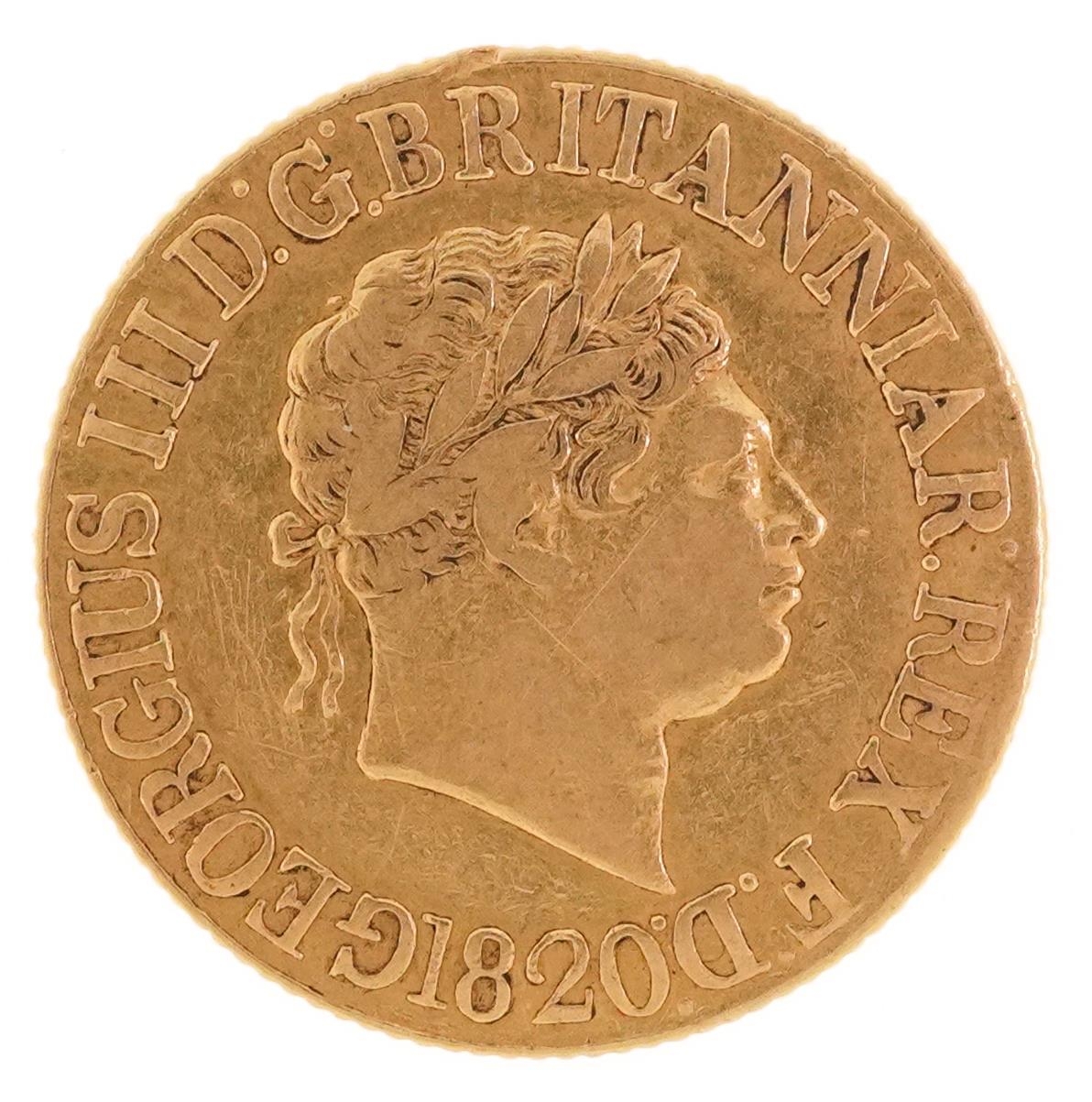 George III 1820 gold sovereign - Image 2 of 3