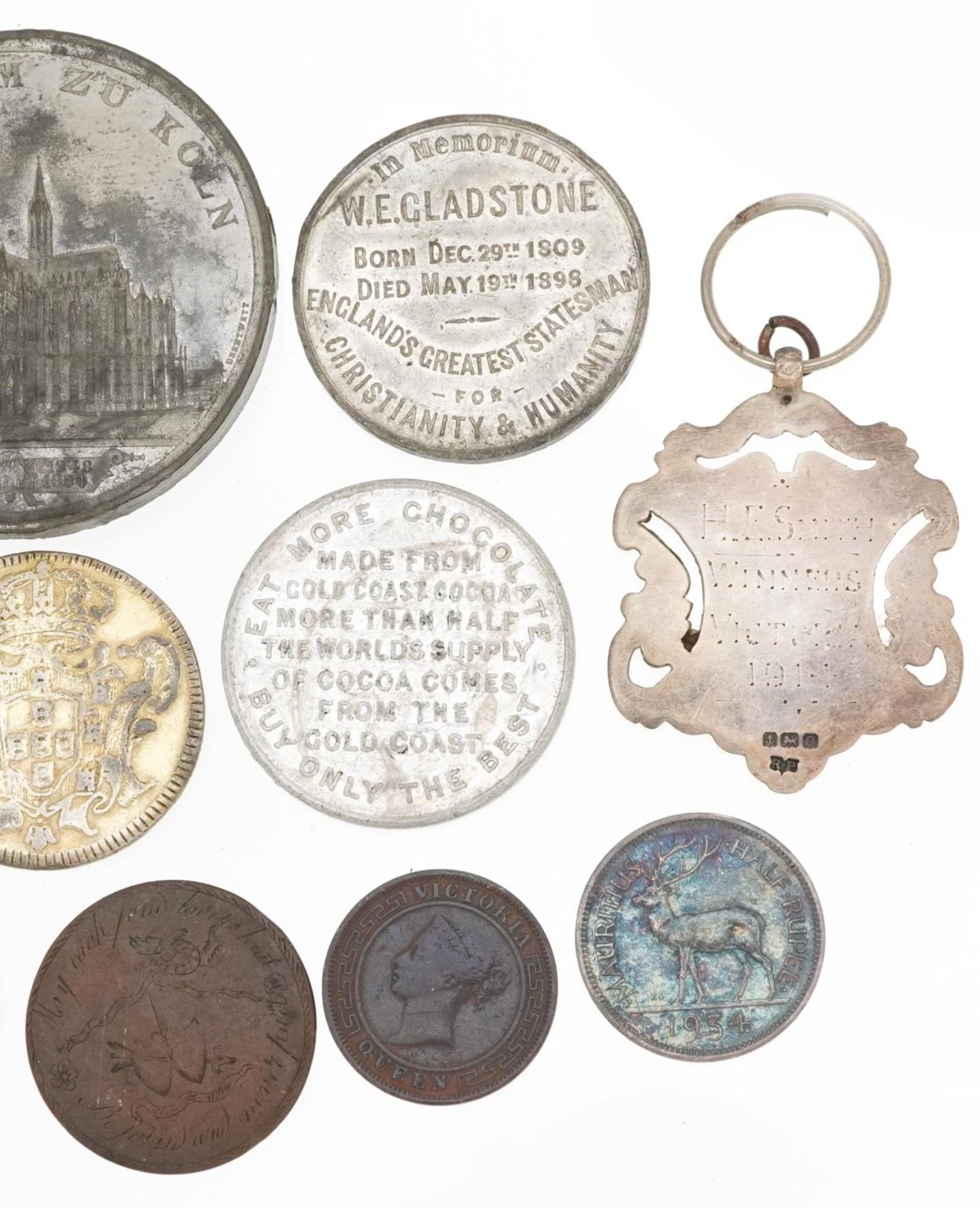 18th century and later coinage and tokens including Johannes Pirate coin, Australian token - Bild 6 aus 6
