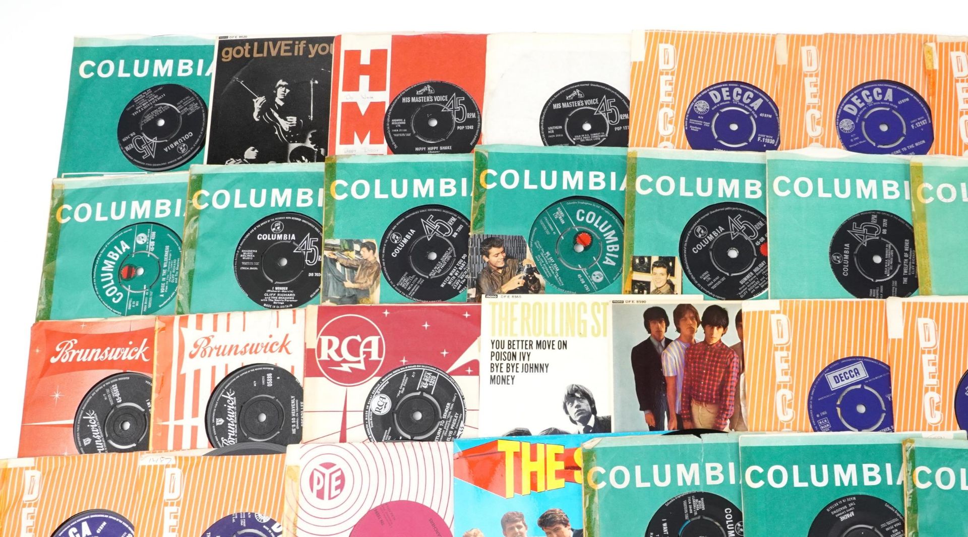 45rpm records including The Beatles and The Rolling Stones - Image 2 of 5