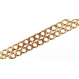 9ct gold curb link necklace, 54cm in length, 29.5g