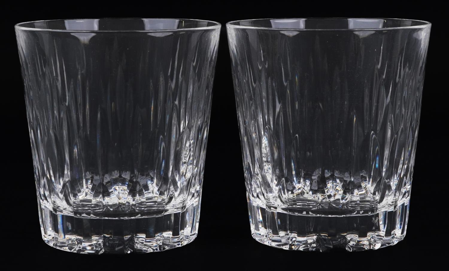 Pair of Harrods crystal glasses housed in a fitted box, each glass 8cm high - Image 3 of 7