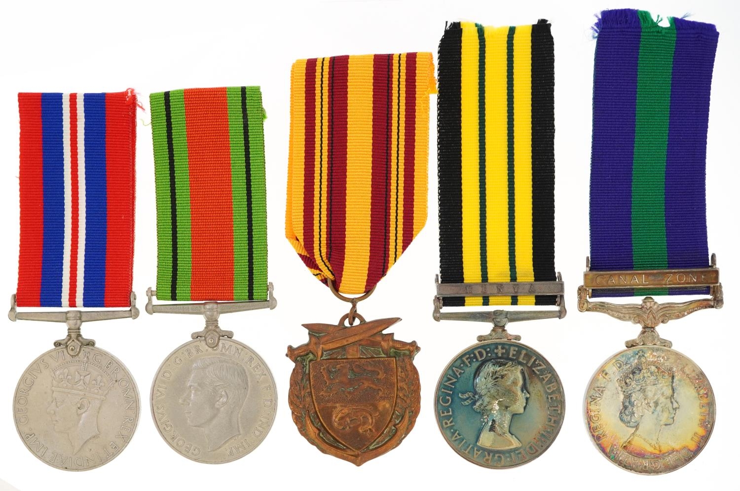 British military World War II and later Dunkirk five medal group including Elizabeth II Africa - Bild 2 aus 5