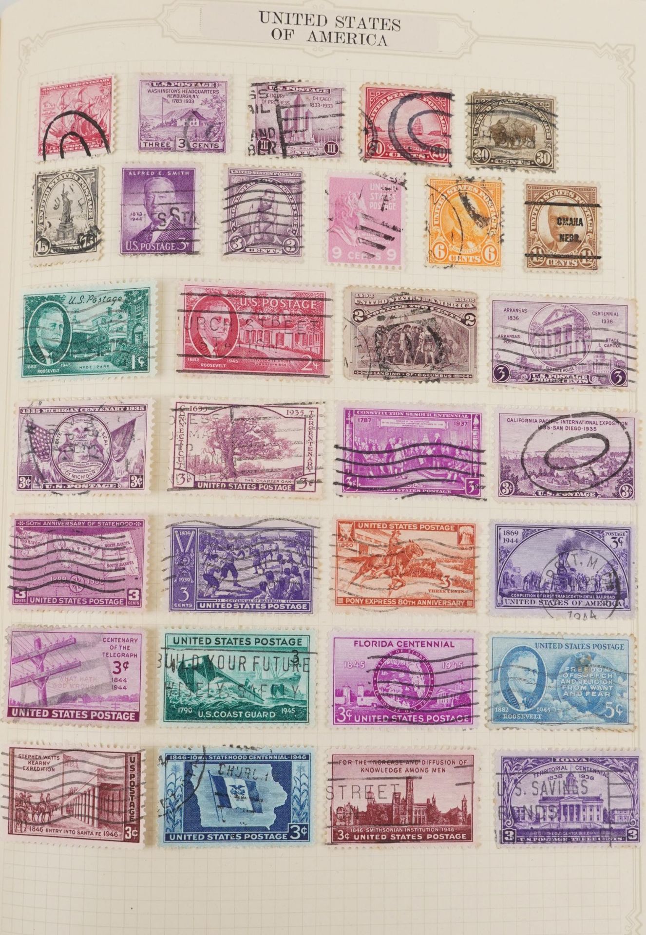 Collection of European and Commonwealth stamps arranged in two albums including Germany and France - Image 8 of 12