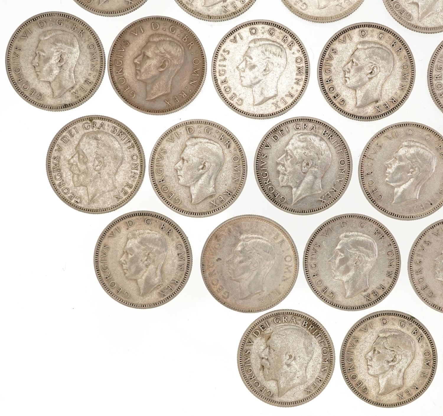 Thirty eight George V and George VI shillings, various dates - Image 9 of 10