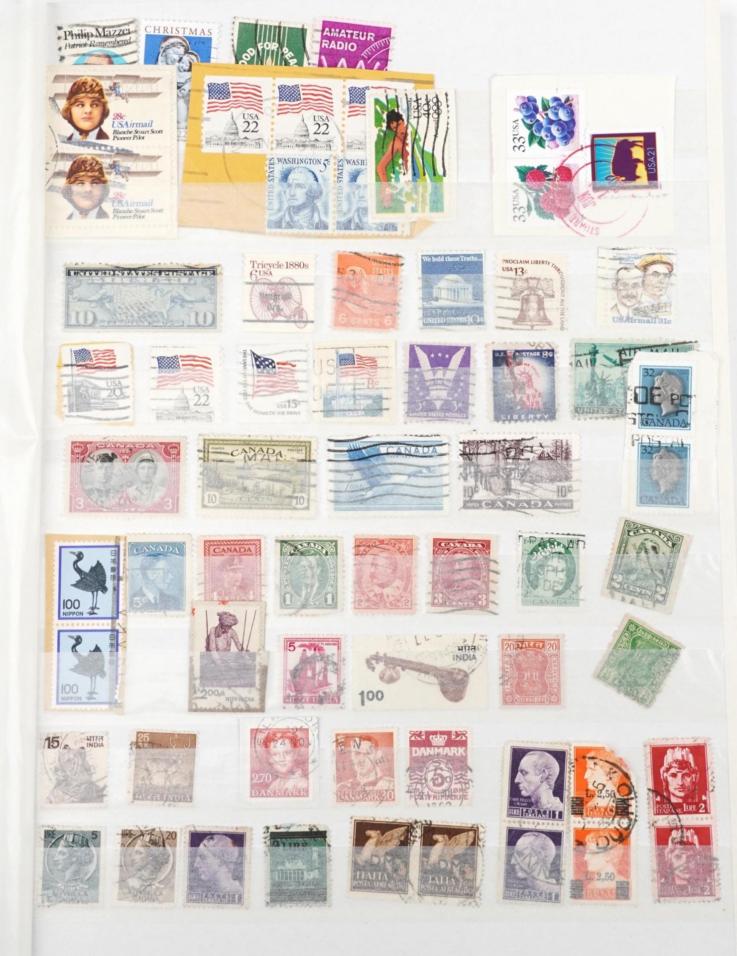 Collection of British and world stamps arranged in nine albums or stock books and an Australia's - Image 7 of 14